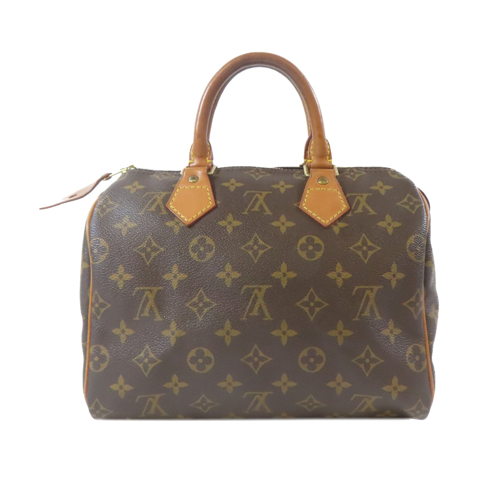 LOUIS VUITTON Monogram Speedy 25金扣手挽袋啡色