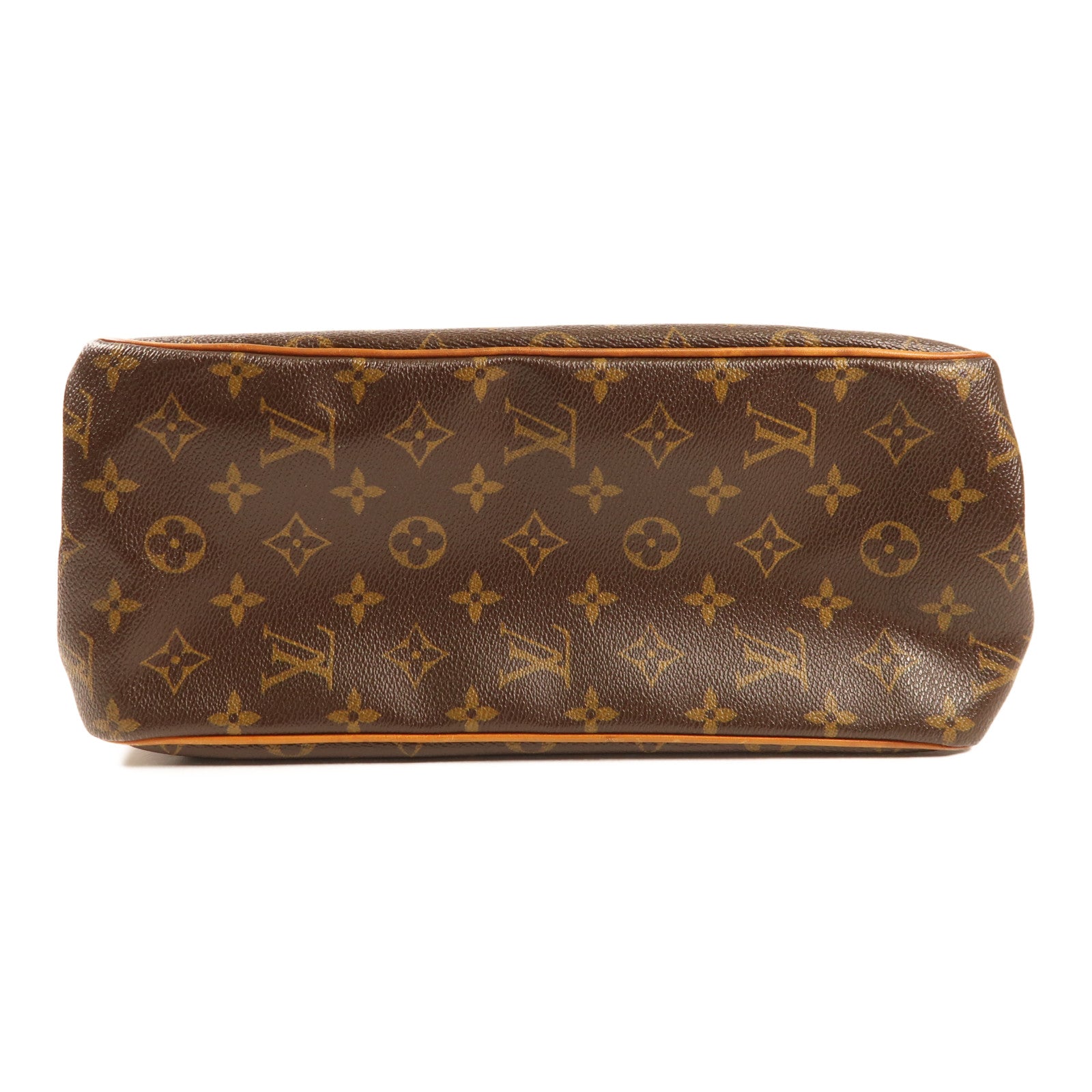 LOUIS VUITTON Monogram Batignolles Vertical金扣肩背袋棕色