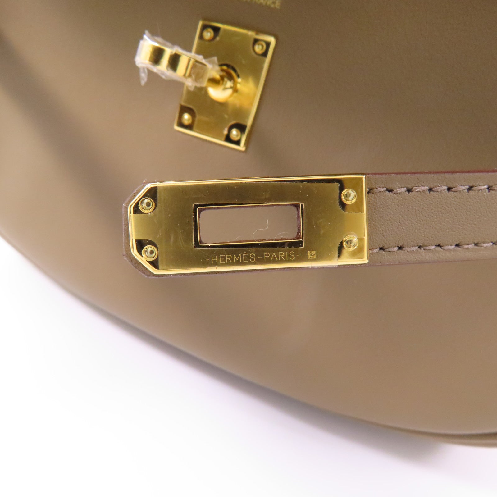 HERMES 【激減優惠】Veau Swift皮革Kelly Moove金扣肩背袋Etoupe