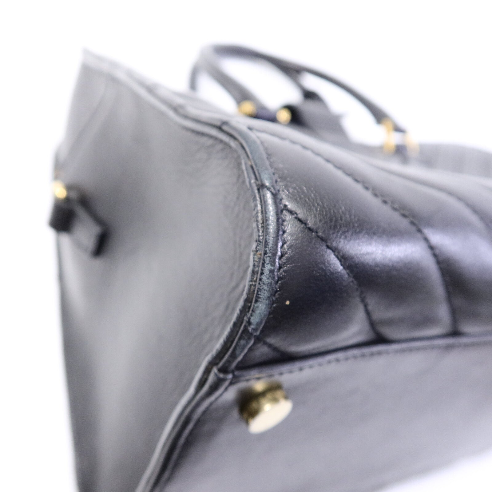 SAINT LAURENT 羊皮皮革Cabas Chyc金扣手挽袋