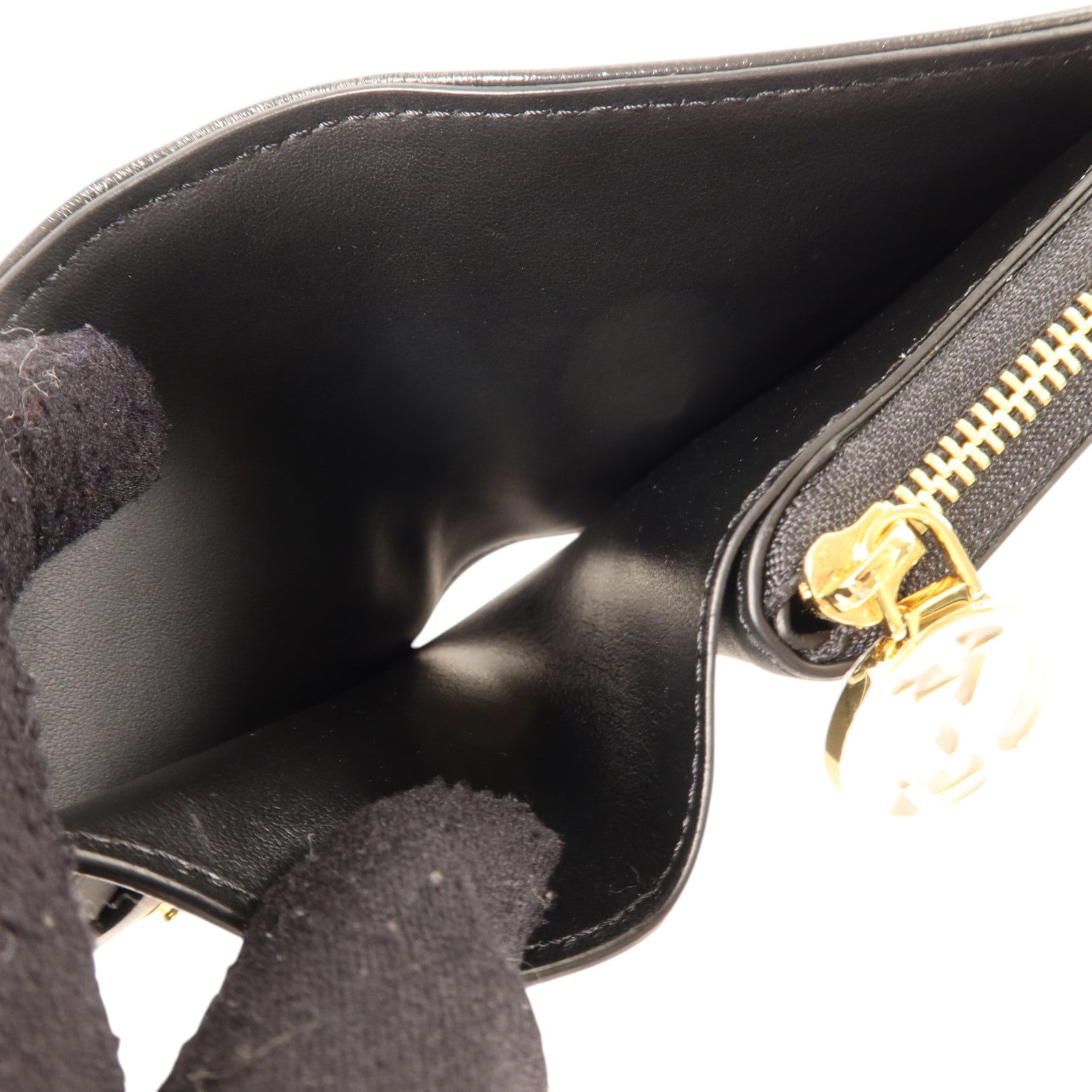 LOUIS VUITTON Monogram Embossed羊皮皮革LVxTM Lou Wallet金扣錢包