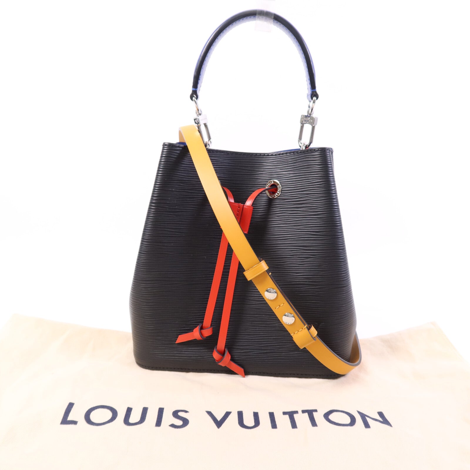 LOUIS VUITTON Epi Neo Noe BB銀扣手挽肩背兩用袋