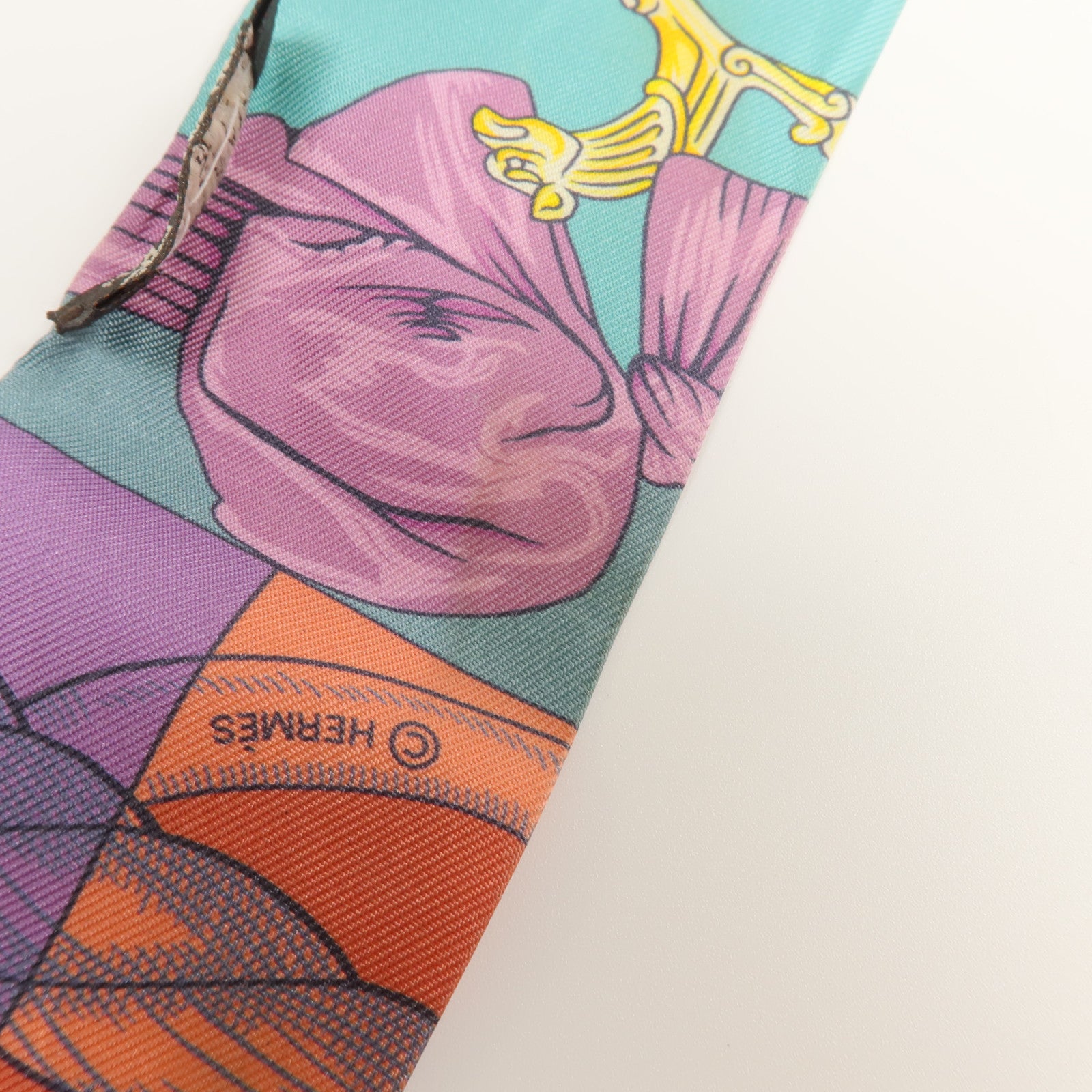 HERMES 絲質Twilly絲巾