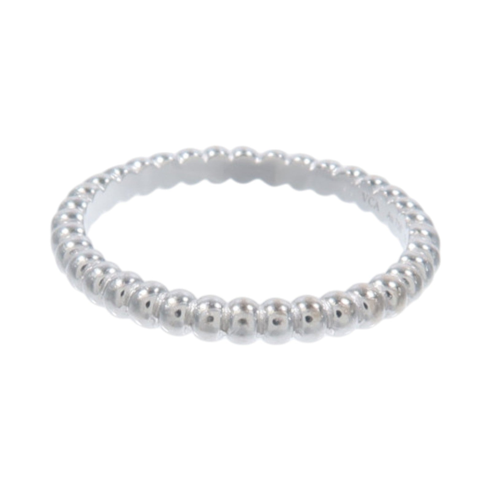 Van Cleef & Arpels 18K白金Perlee Ring Small Model戒指