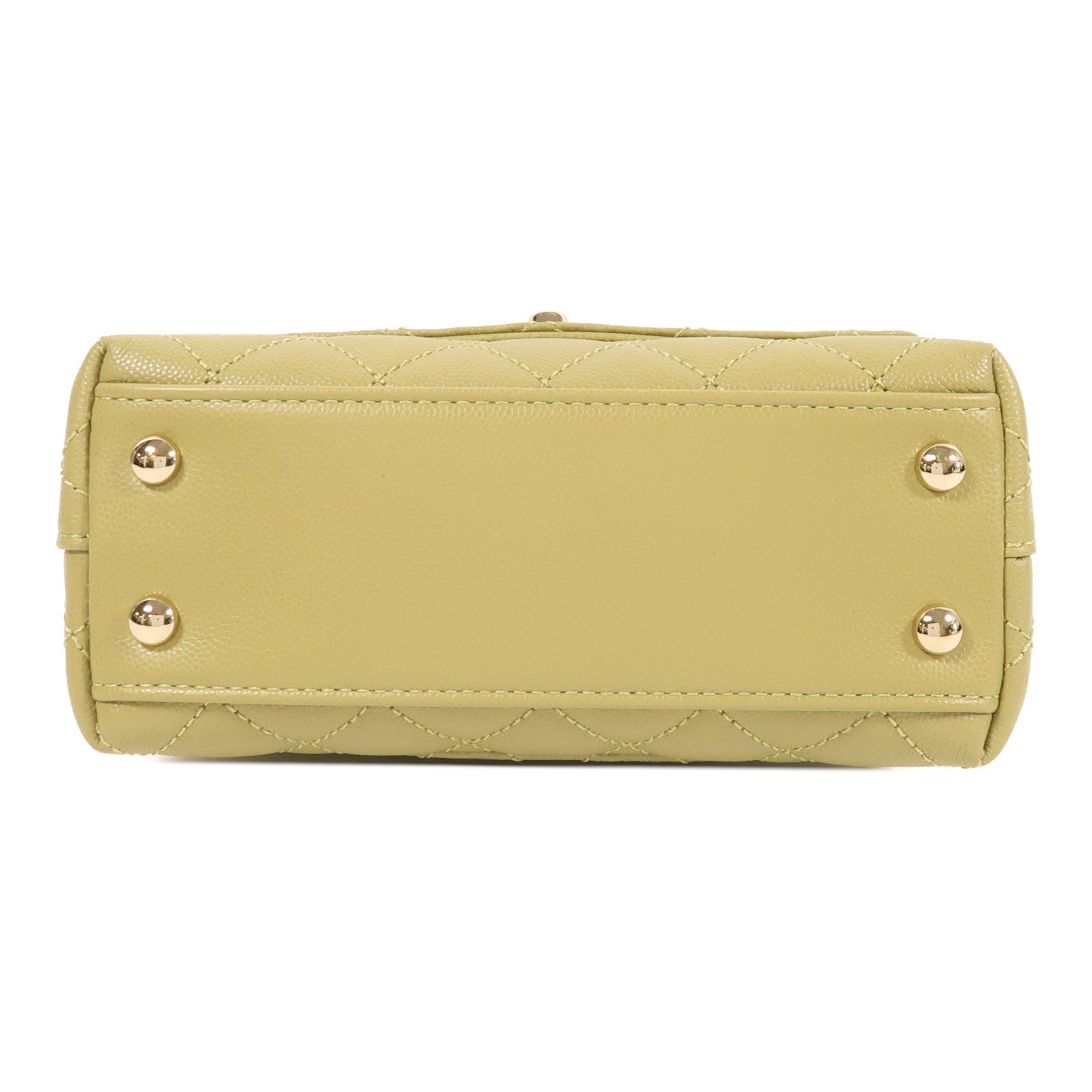 CHANEL 牛皮皮革Mini Coco Handle金扣手挽肩背兩用袋