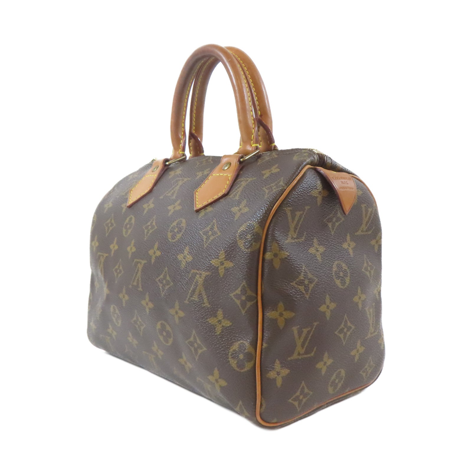 LOUIS VUITTON Monogram Speedy 25金扣手挽袋啡色