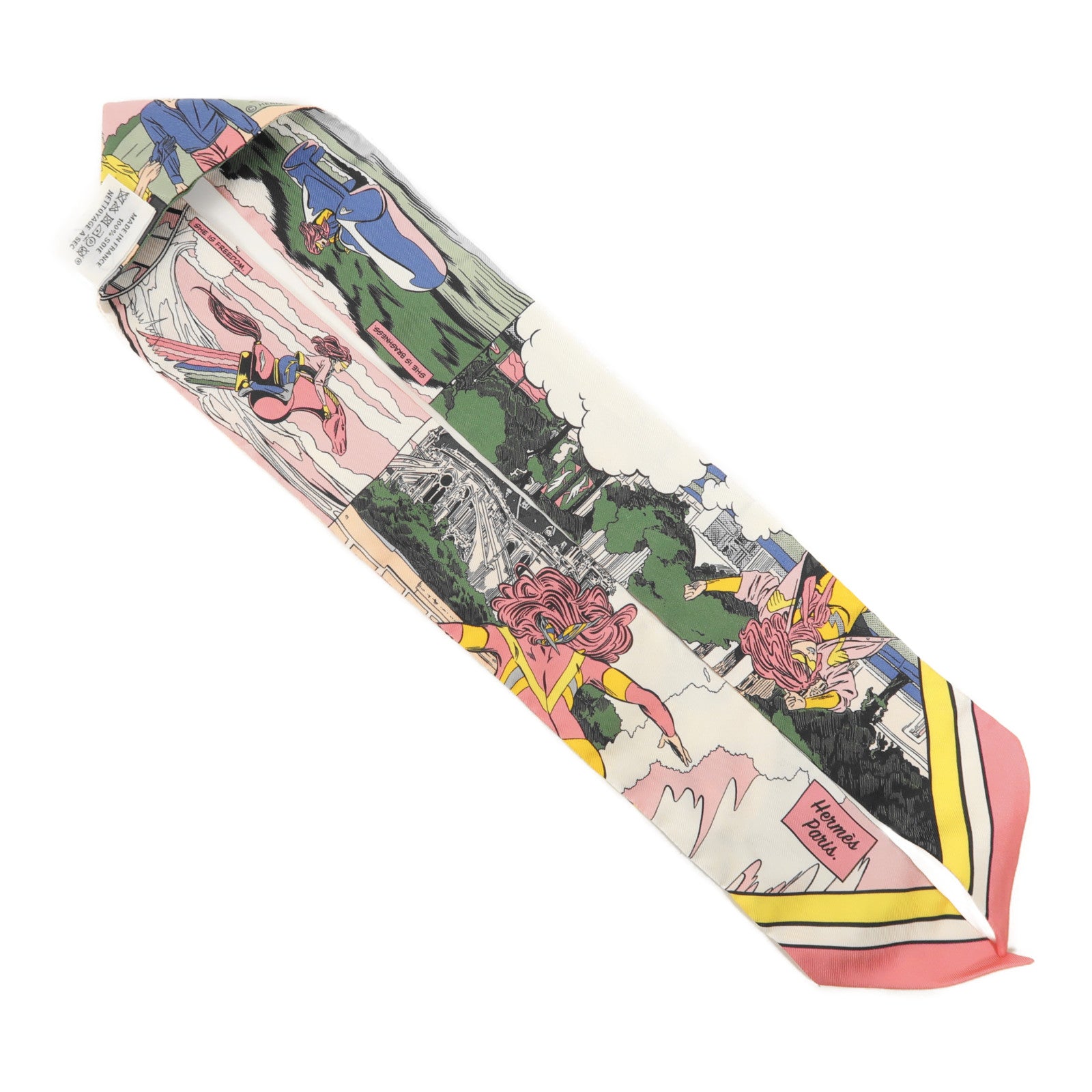 HERMES 絲質Twilly絲巾