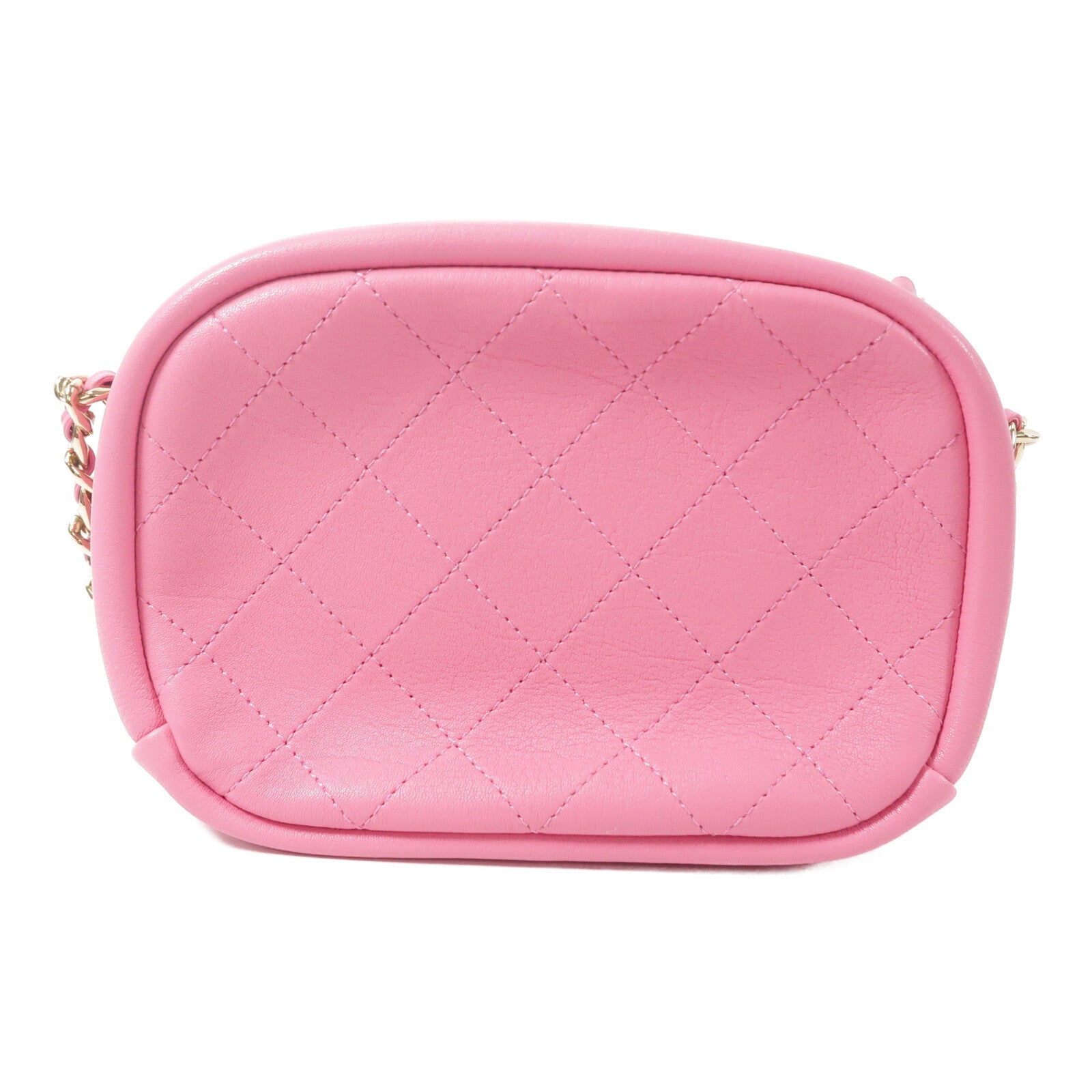 CHANEL 山羊皮革Camera Bag鏈帶肩背袋