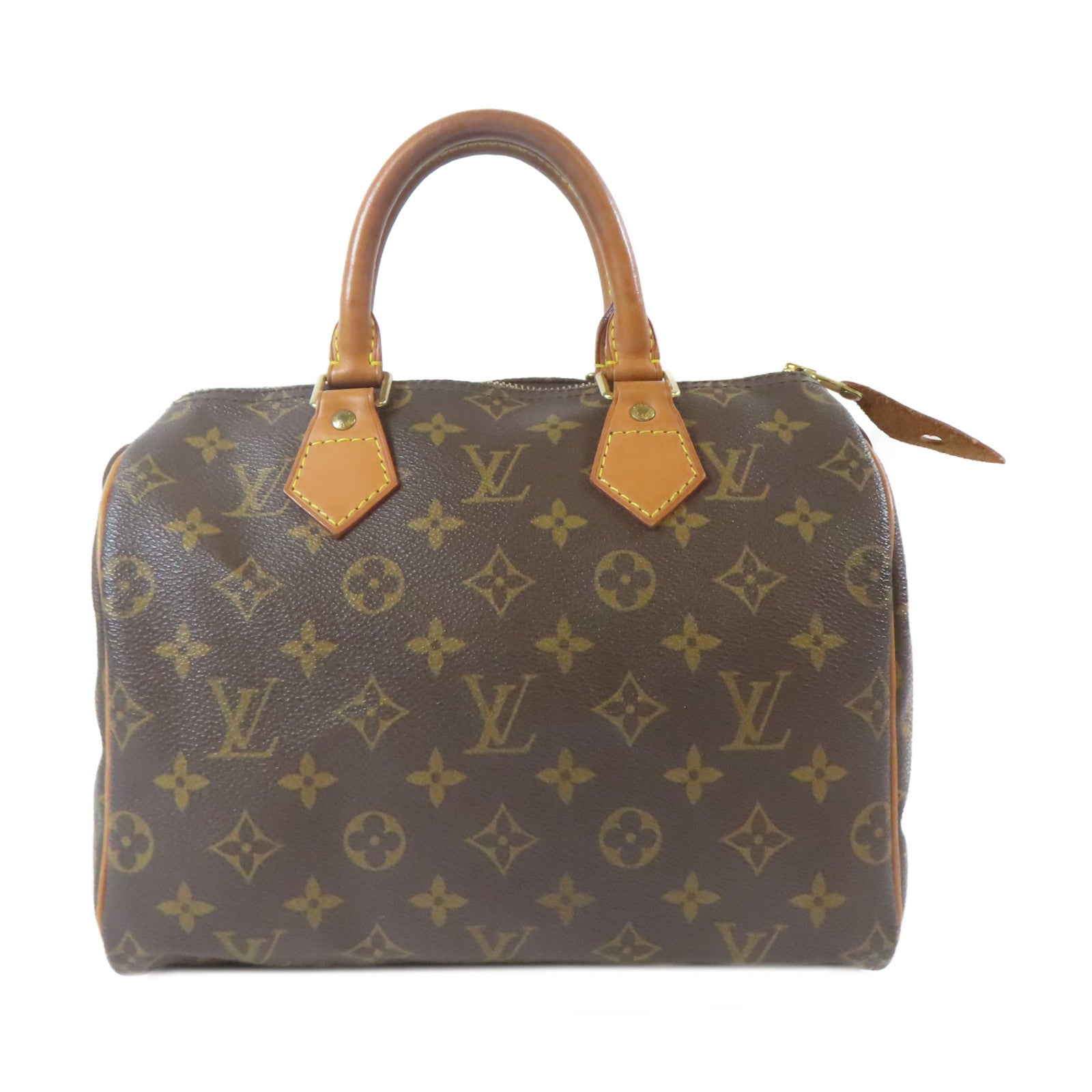 LOUIS VUITTON Monogram Speedy 25金扣手挽袋啡色