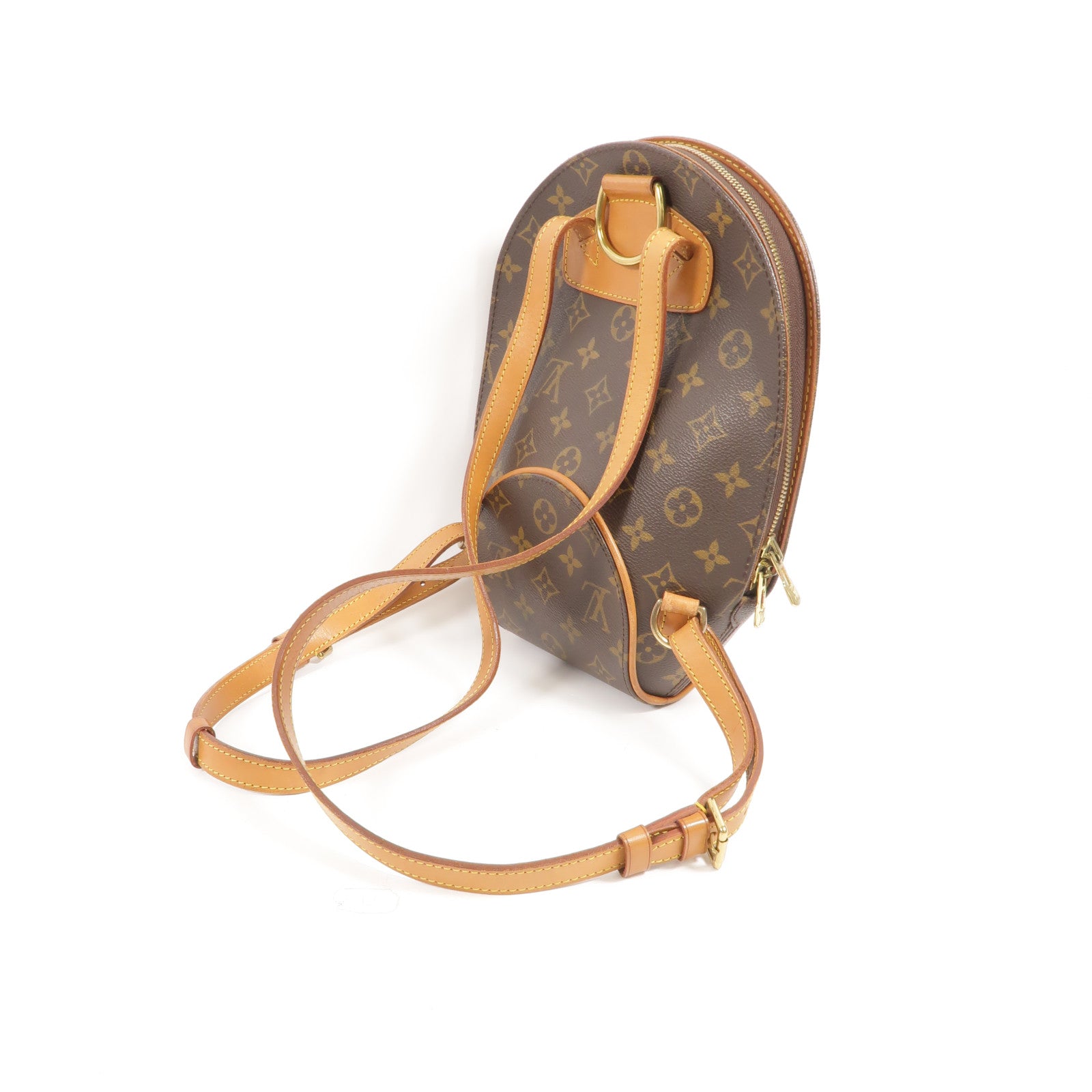 LOUIS VUITTON Monogram Ellipse Sac A Dos Backpack金扣背包棕色