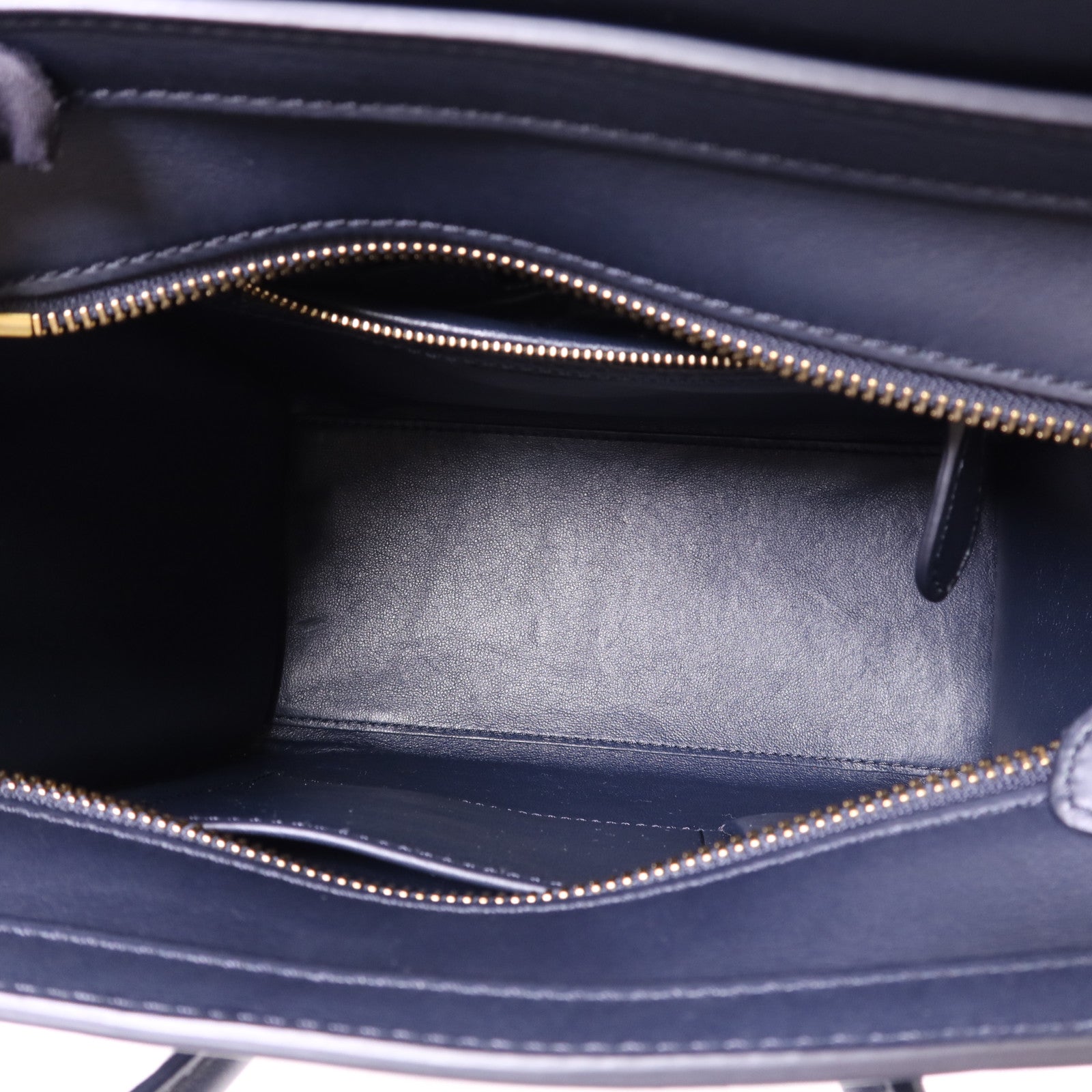 CELINE 牛皮皮革Micro Luggage金扣手挽袋