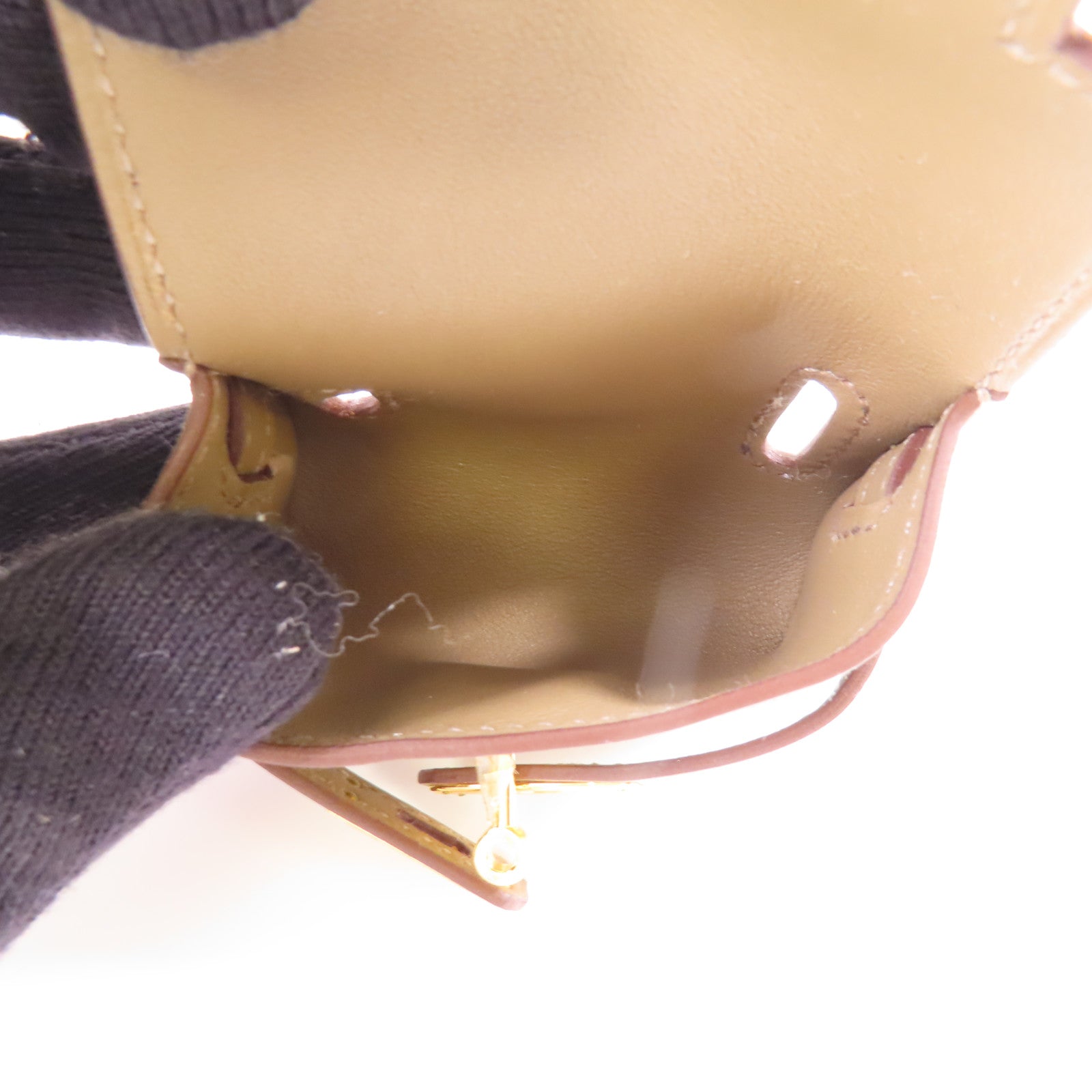 HERMES 【激減優惠】Veau Swift皮革Kelly Moove金扣肩背袋Etoupe