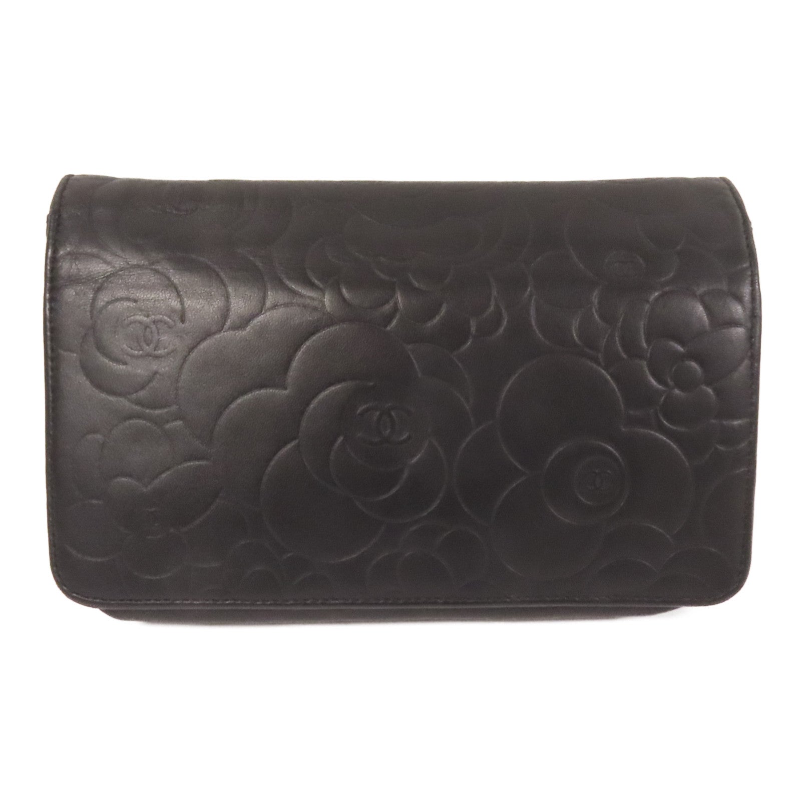 CHANEL 羊皮皮革WOC Wallet On Chain金扣鏈帶肩背袋