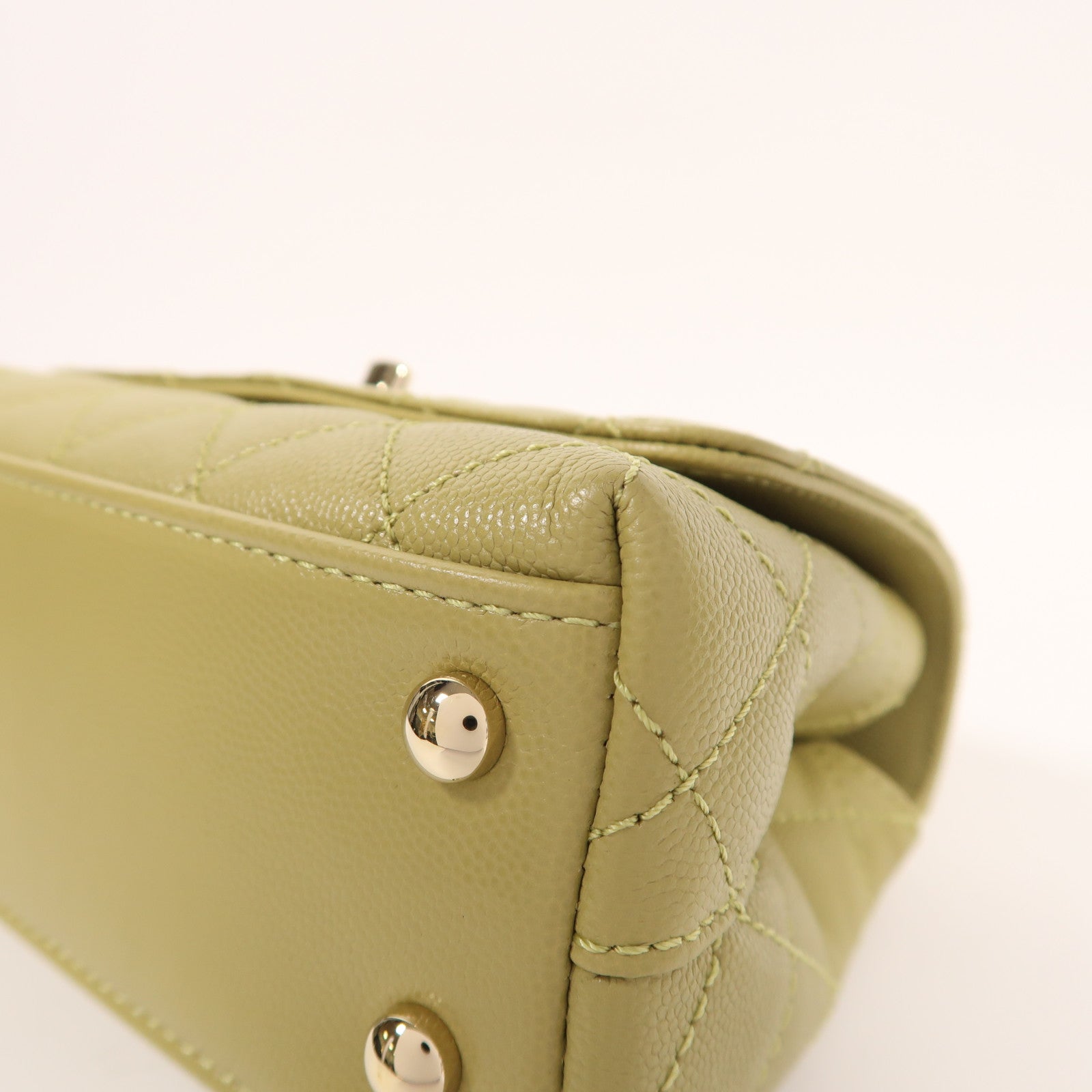 CHANEL 牛皮皮革Mini Coco Handle金扣手挽肩背兩用袋