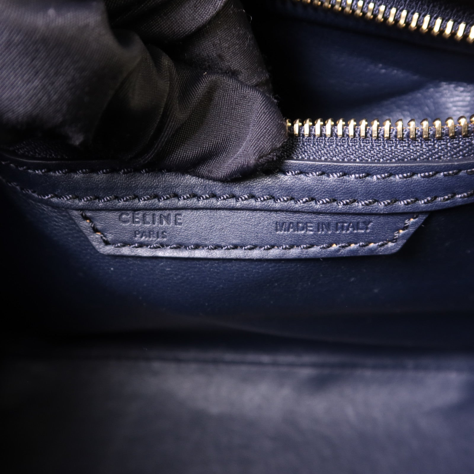 CELINE 牛皮皮革Micro Luggage金扣手挽袋