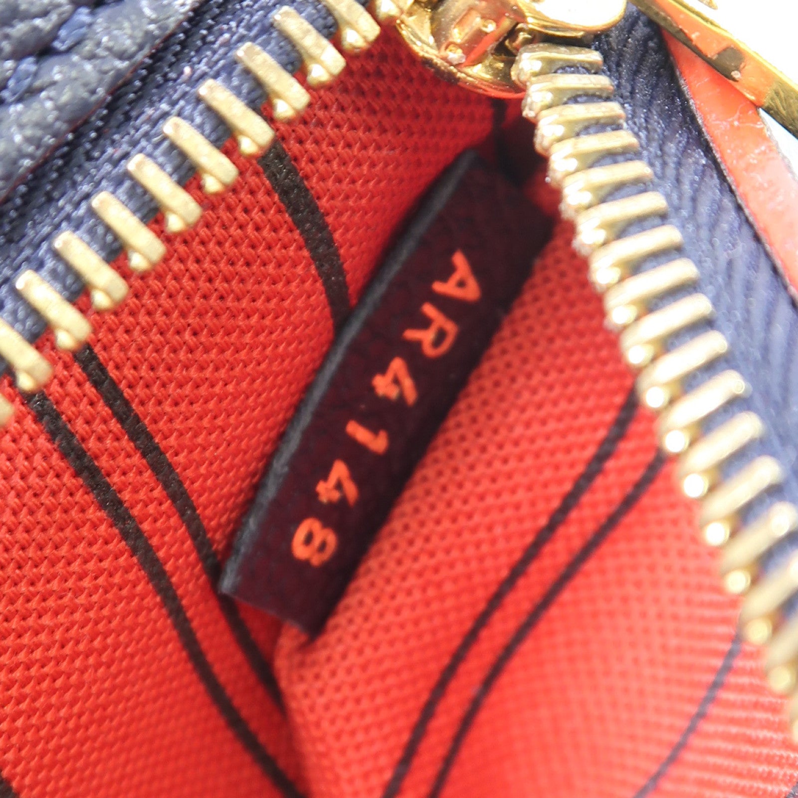 LOUIS VUITTON Monogram Empreinte Pochette Metis金扣手挽肩背兩用袋深藍色