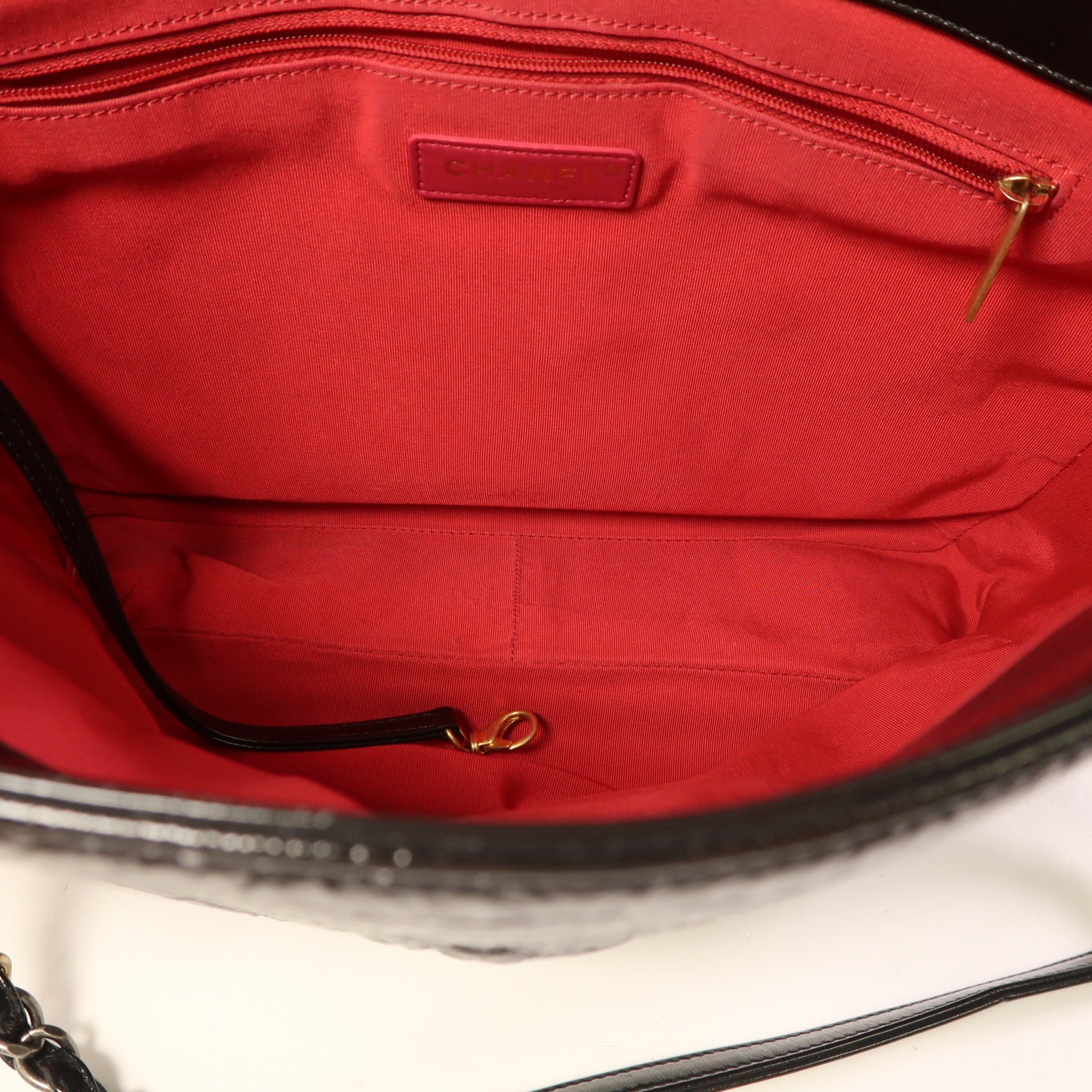 CHANEL 漆皮皮革Coco Mark Chain Tote Bag鏈帶肩背袋