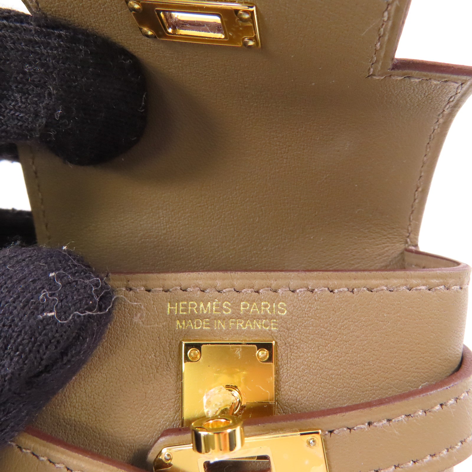 HERMES 【激減優惠】Veau Swift皮革Kelly Moove金扣肩背袋Etoupe