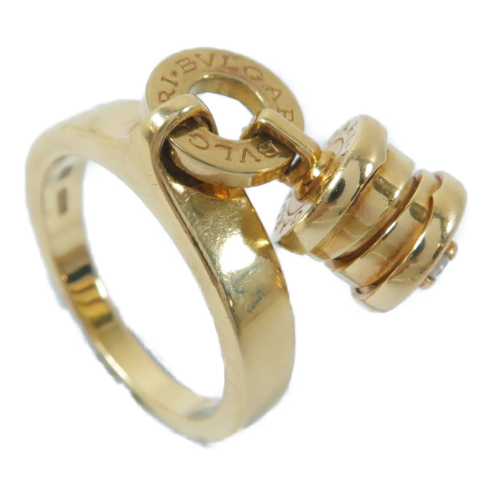 BVLGARI 18K黃金B-Zero Element Dia Ring戒指US#5.25