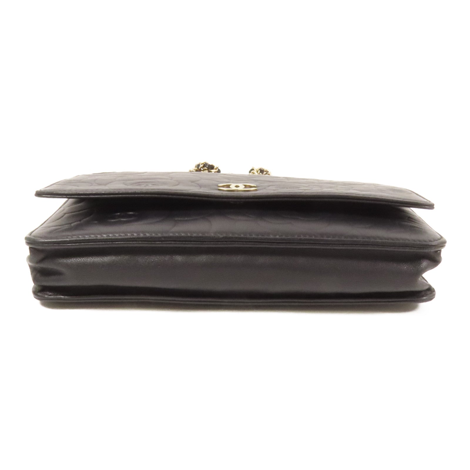 CHANEL 羊皮皮革WOC Wallet On Chain金扣鏈帶肩背袋