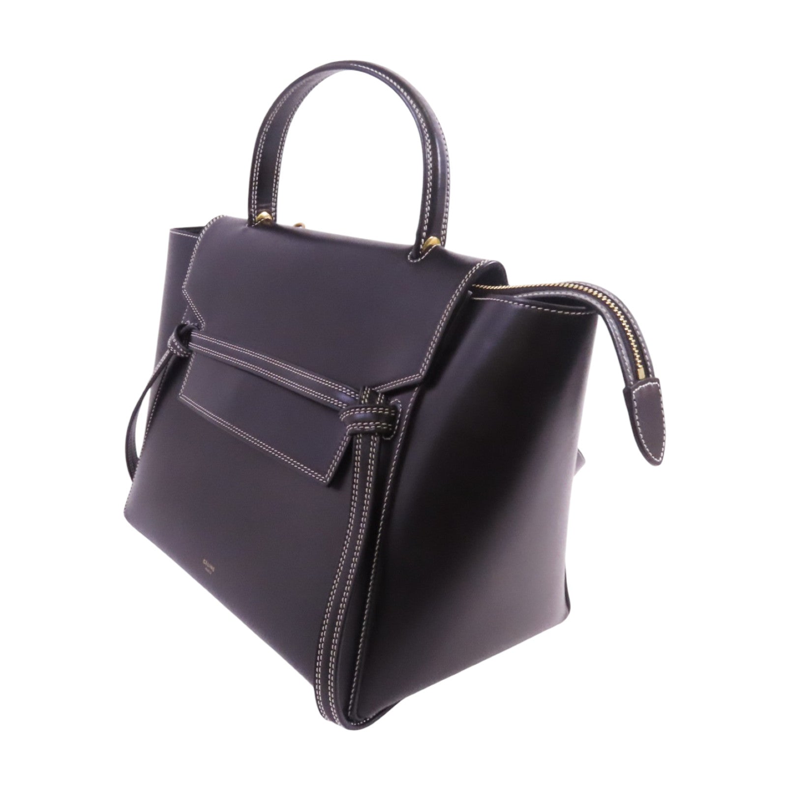 CELINE 牛皮皮革Mini Belt Bag金扣手挽肩背兩用袋