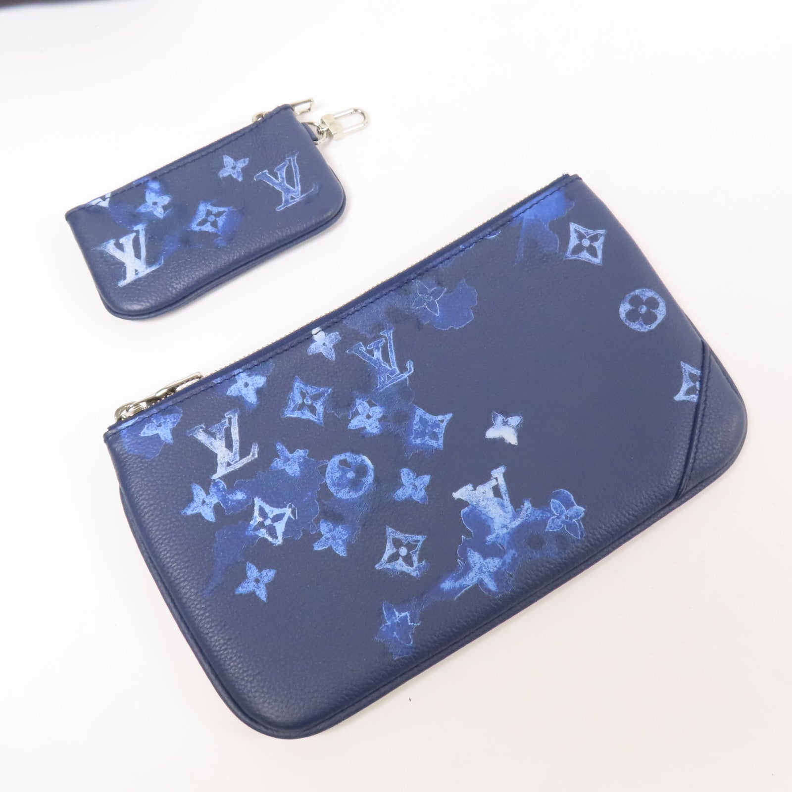 LOUIS VUITTON Monogram Watercolor Trio Messenger銀扣肩背袋