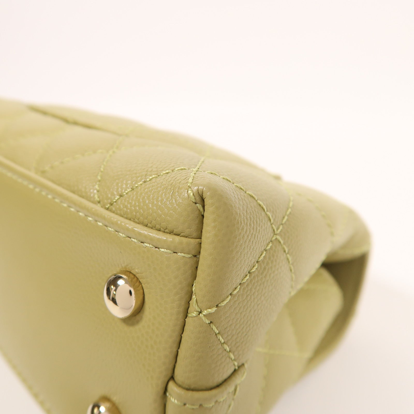 CHANEL 牛皮皮革Mini Coco Handle金扣手挽肩背兩用袋