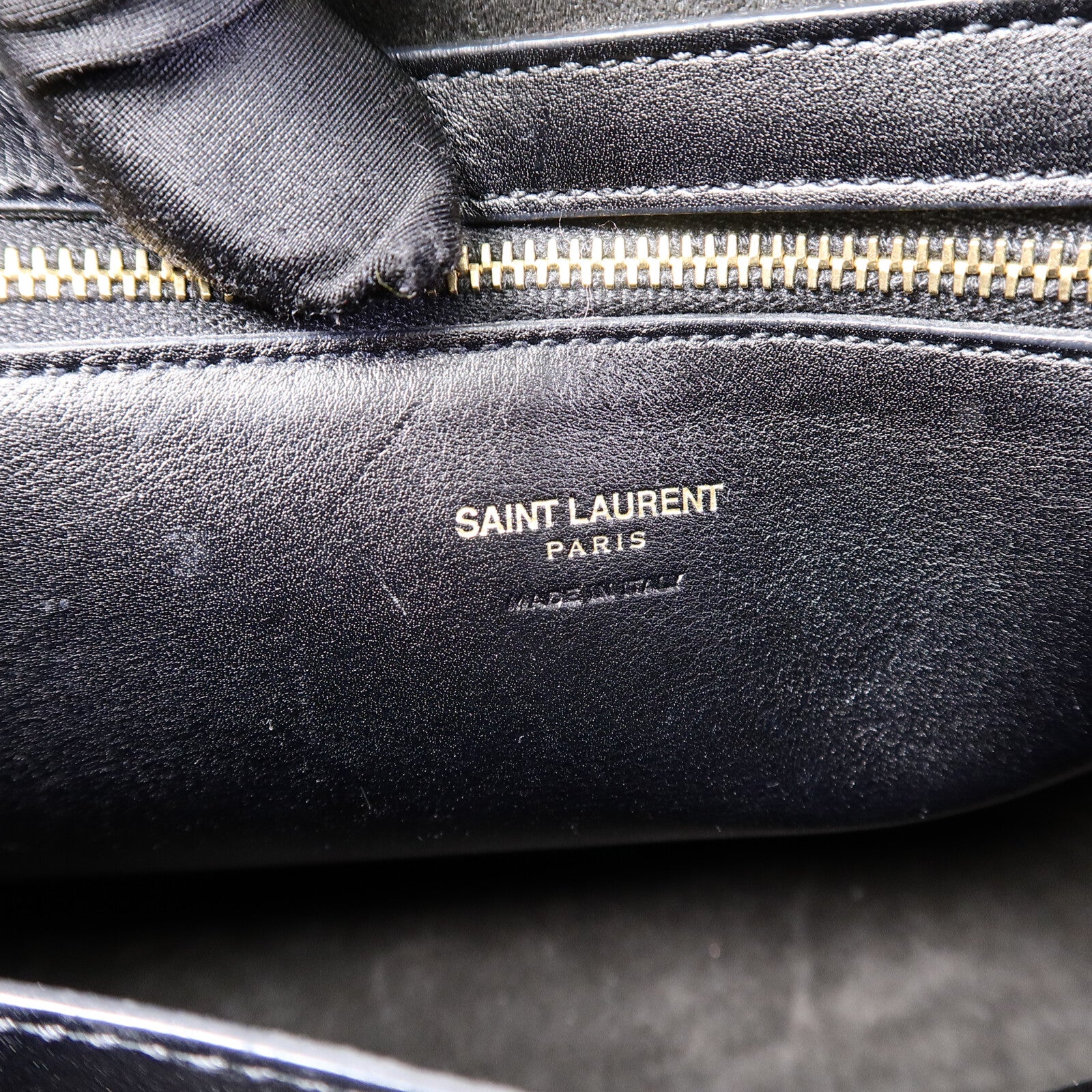 SAINT LAURENT 羊皮皮革Cabas Chyc金扣手挽袋