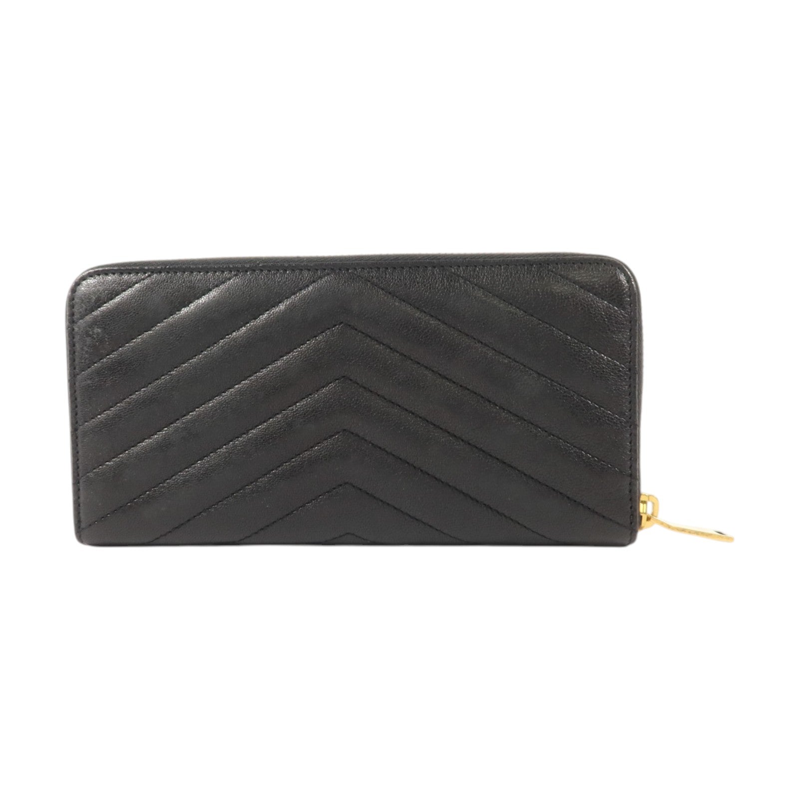 YVES SAINT LAURENT 牛皮皮革Cassandre Matelasse Long Wallet金扣長錢包