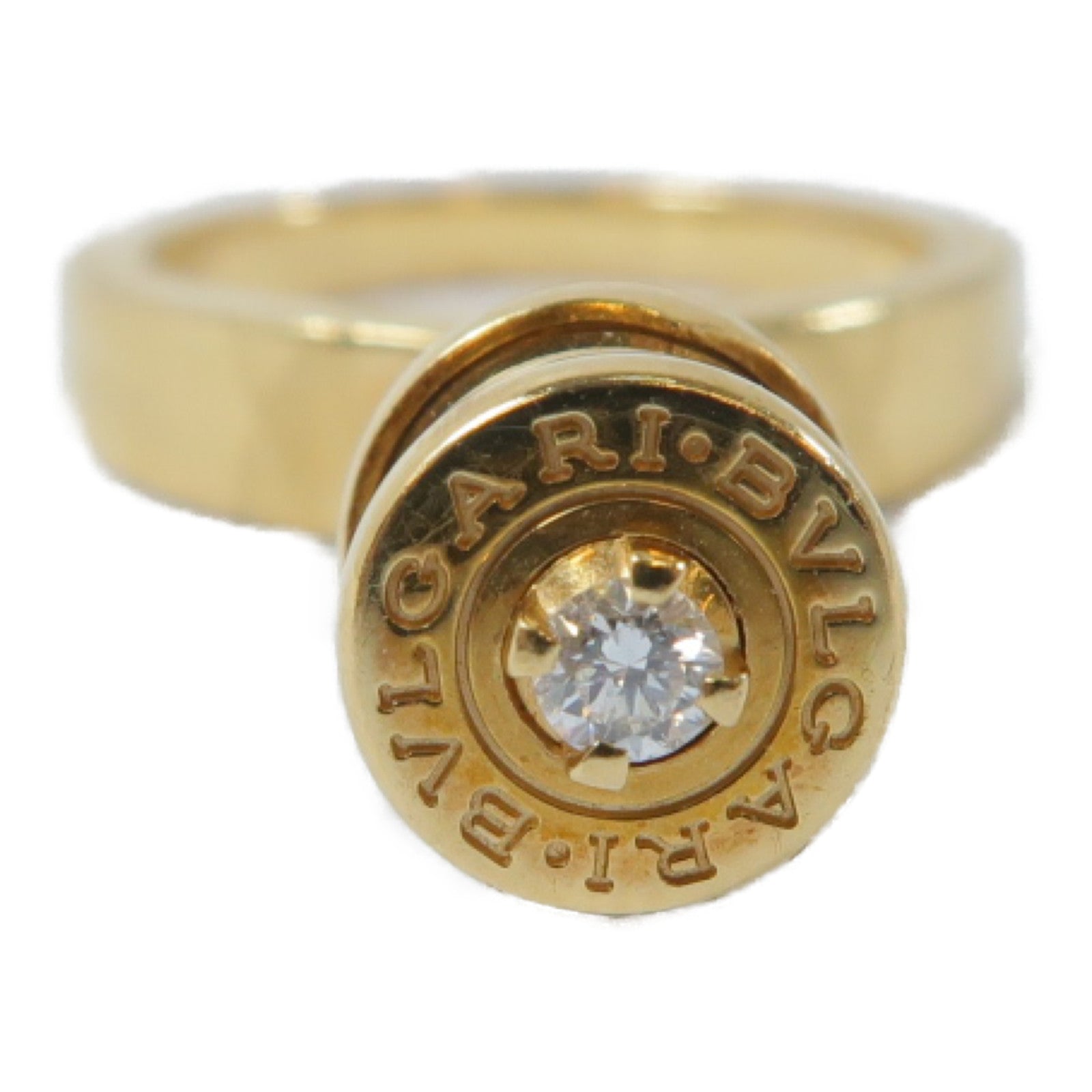 BVLGARI 18K黃金B-Zero Element Dia Ring戒指US#5.25