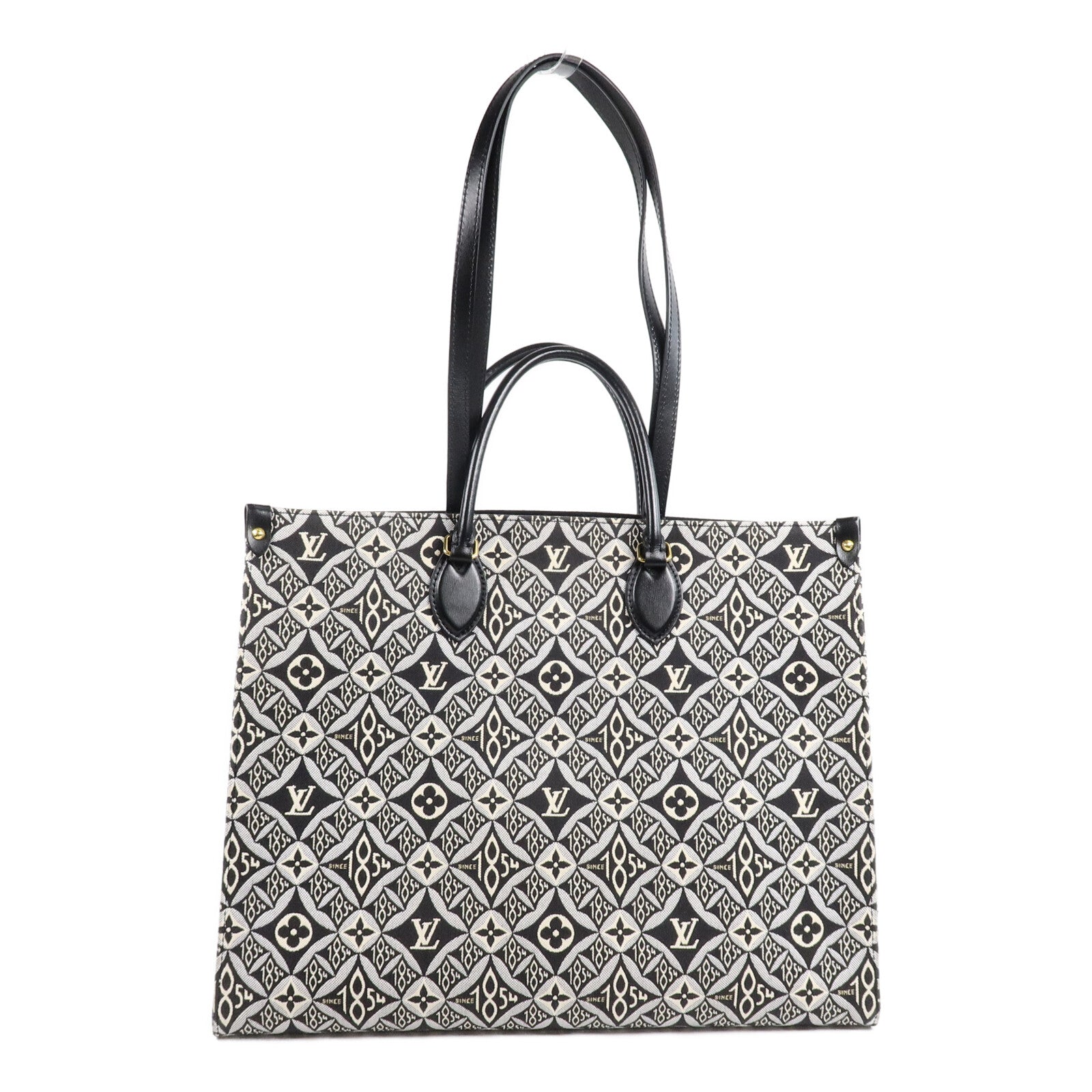 LOUIS VUITTON Monogram Jacquard Since 1854 OnTheGo GMLOUIS VUITTON LV 2 Way Bag Monogram Jacquard Since 1854 OnTheGo GM M57207 Canvas金扣手挽肩背兩用袋