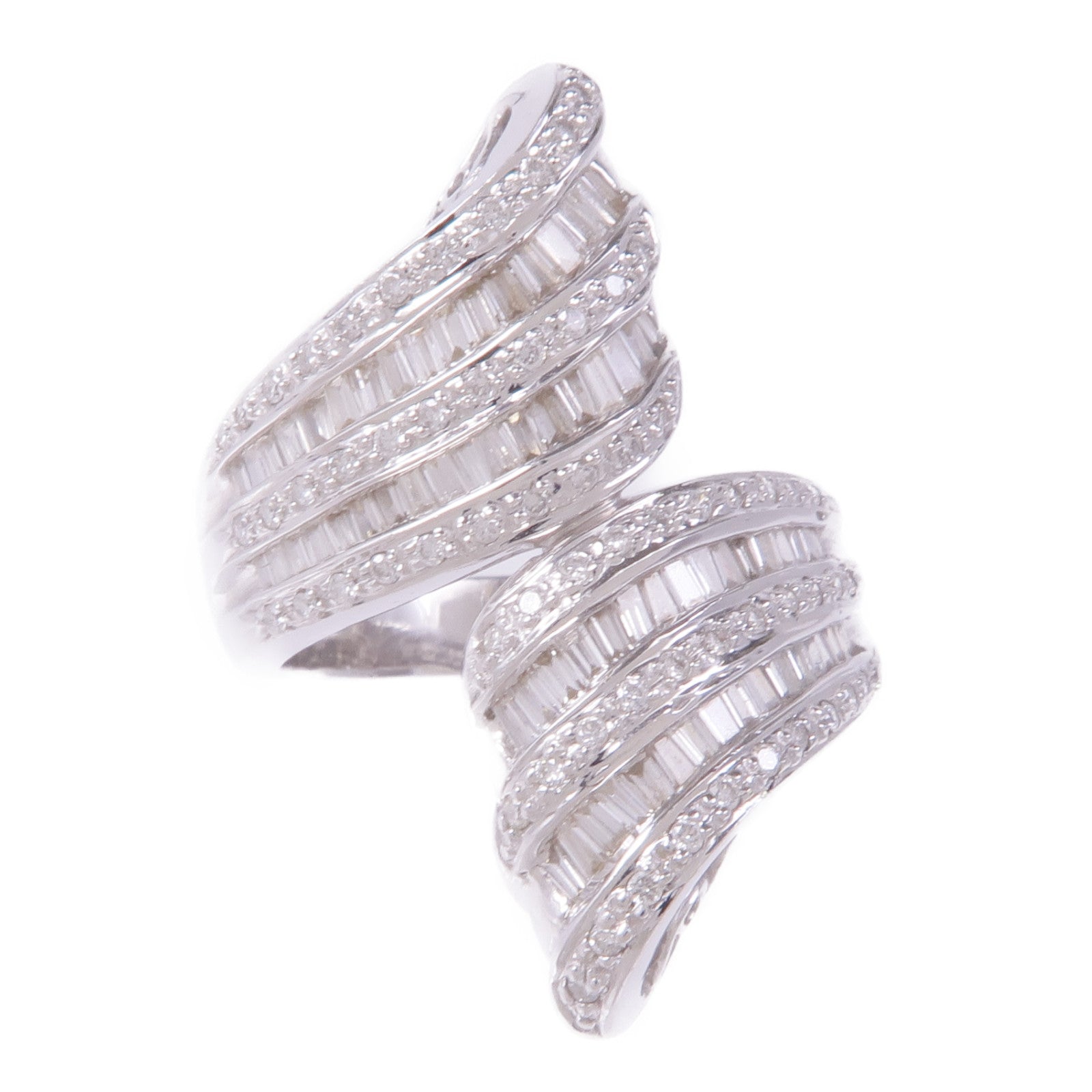 JEWELRY 14K白金Diamond Ring鑽石戒指US#6.5