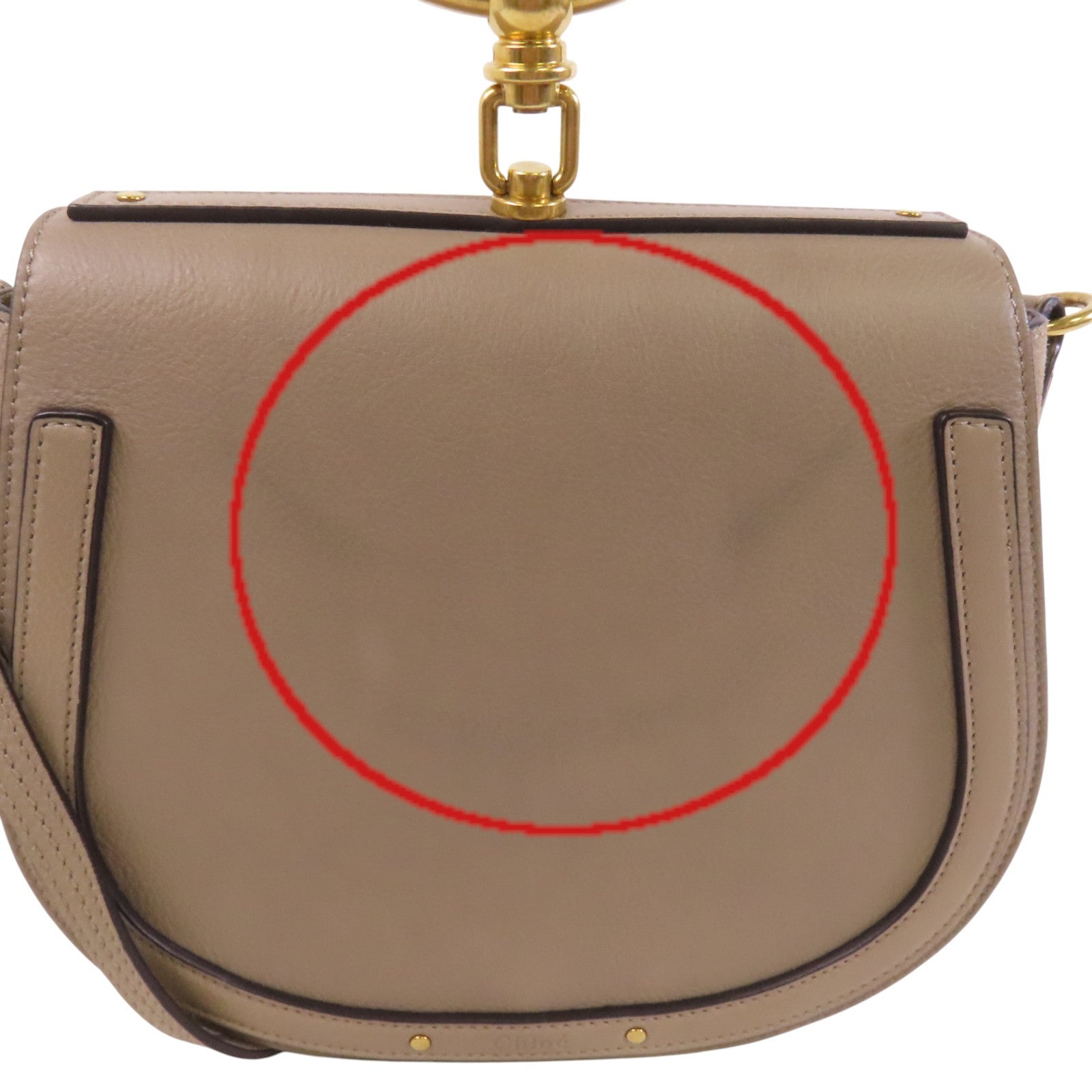 Chloe 牛皮皮革Nile金扣手挽肩背兩用袋