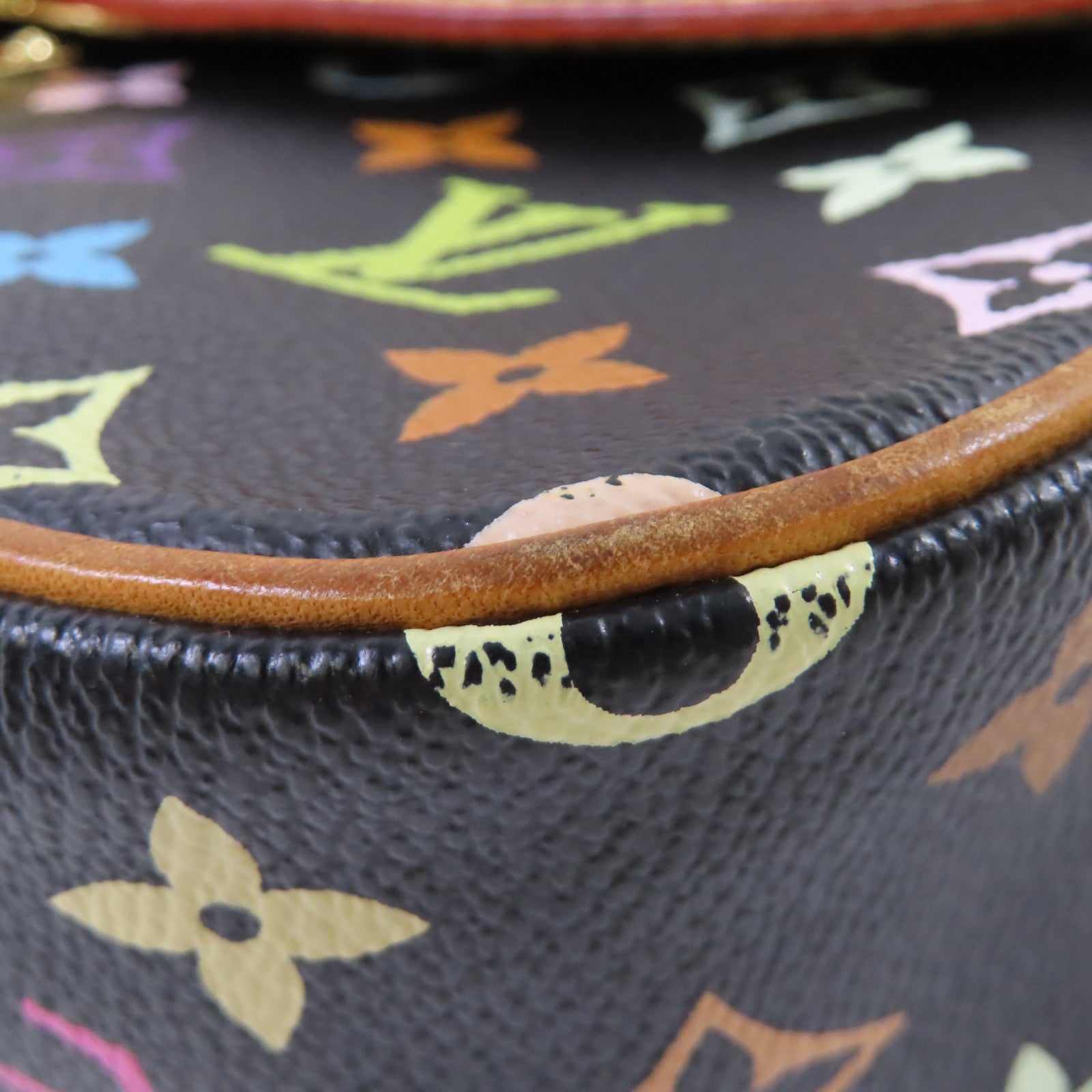 LOUIS VUITTON Monogram Multicolore Sologne Shoulder Bag金扣肩背袋黑色/彩色