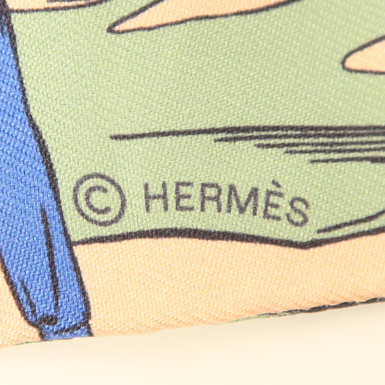 HERMES 絲質Twilly絲巾