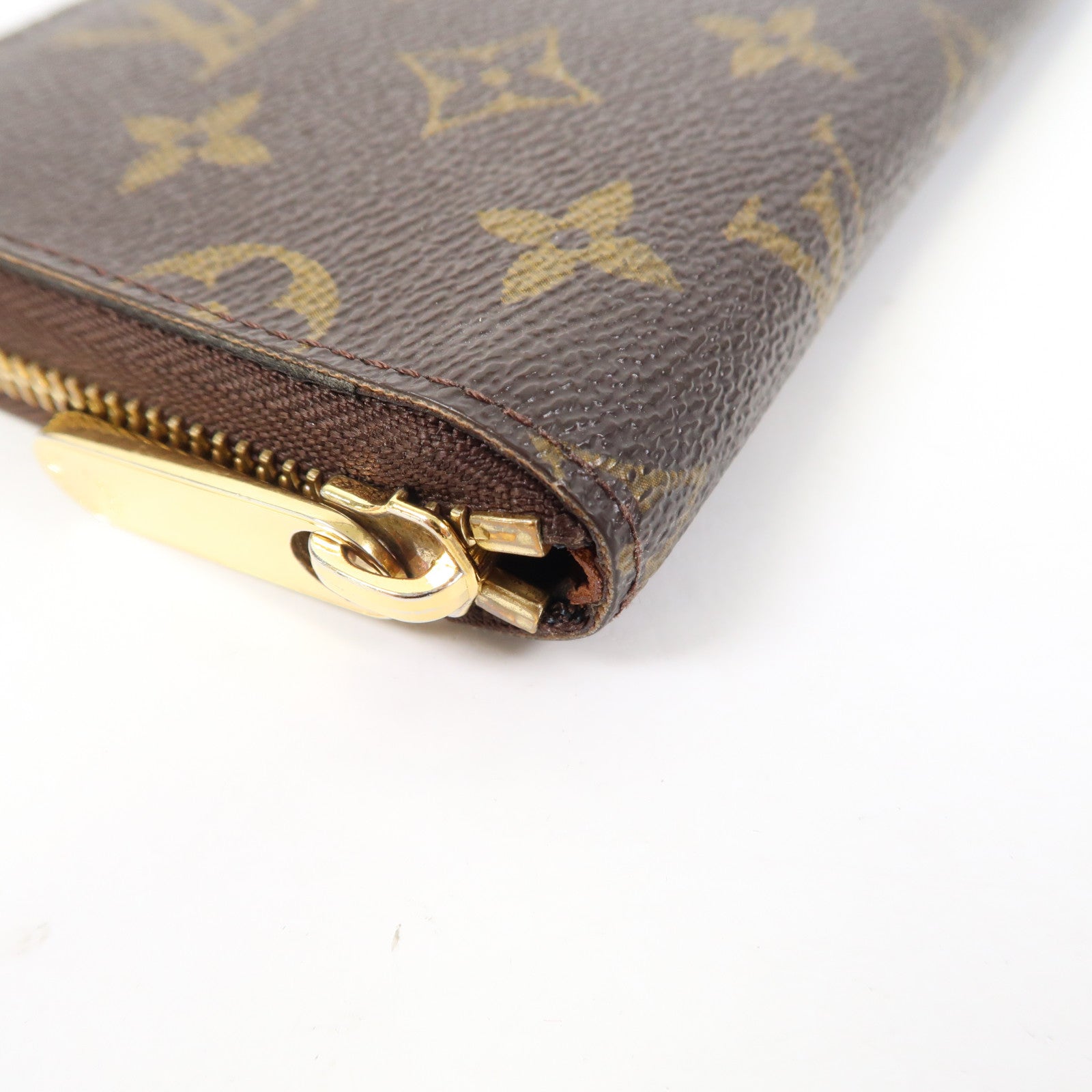 LOUIS VUITTON Monogram Zippy Compact Wallet長錢包啡色