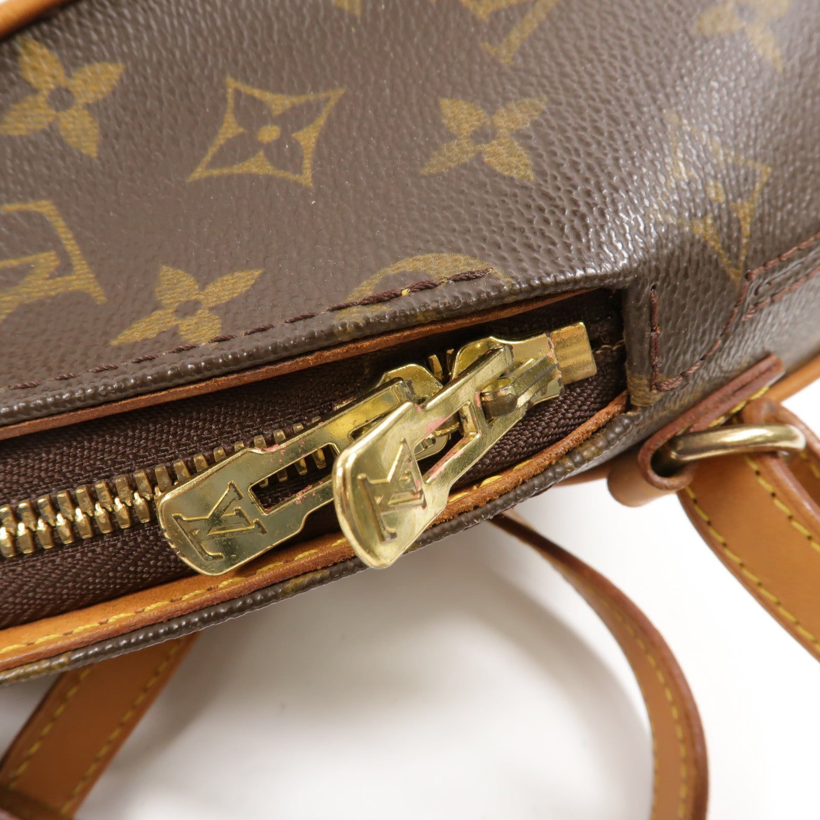 LOUIS VUITTON Monogram Ellipse Sac A Dos Backpack金扣背包棕色