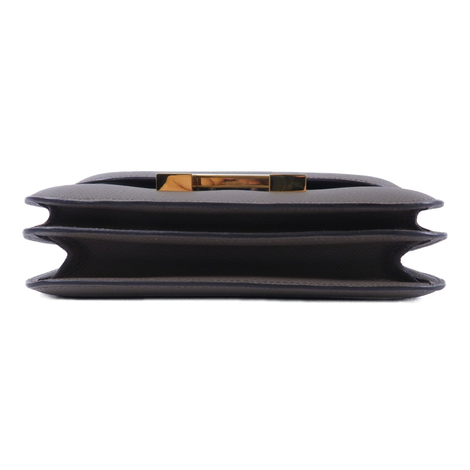 HERMES Epsom皮革Constance Mini肩背袋Etain