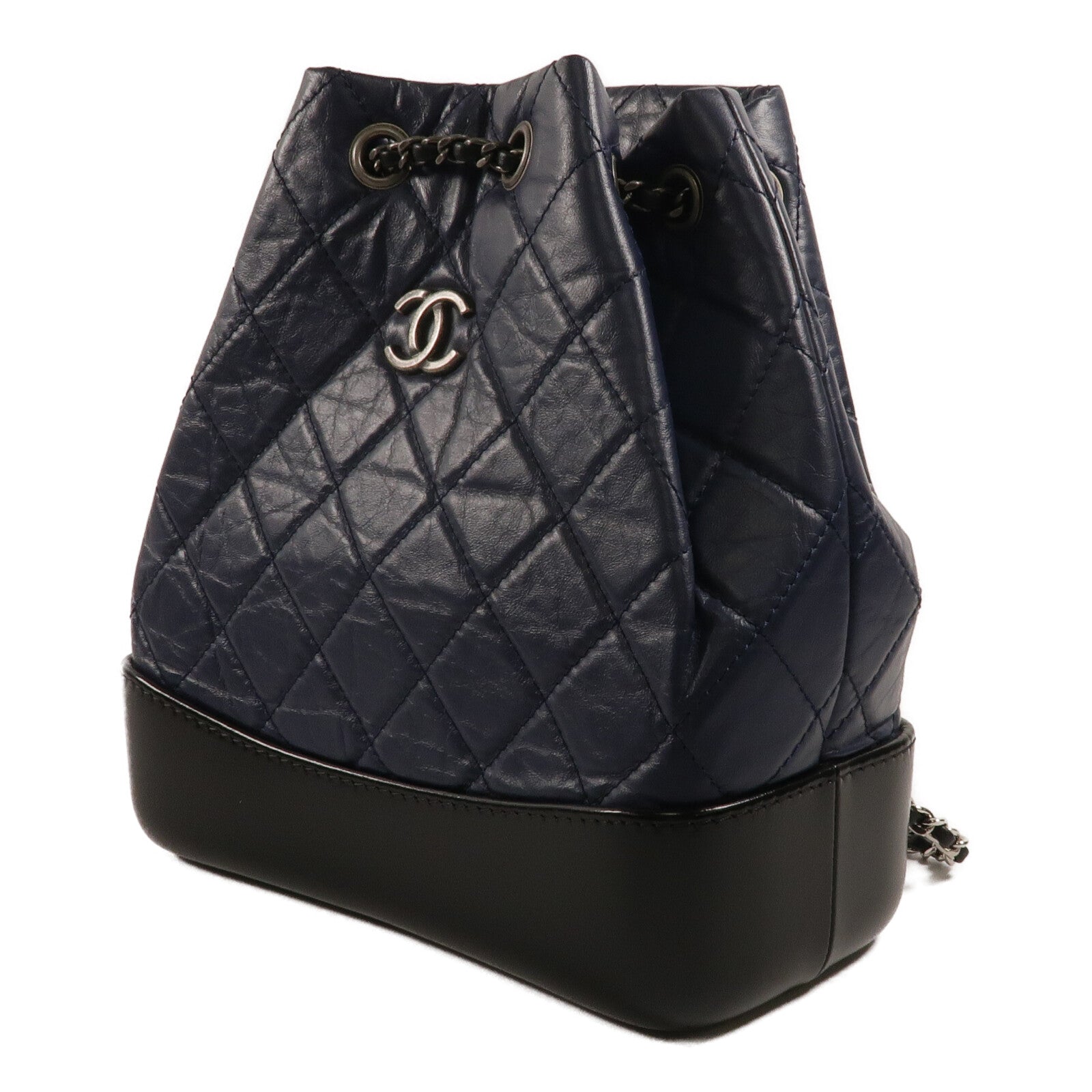 CHANEL 牛皮皮革Gabrielle BackPack鏈帶背包