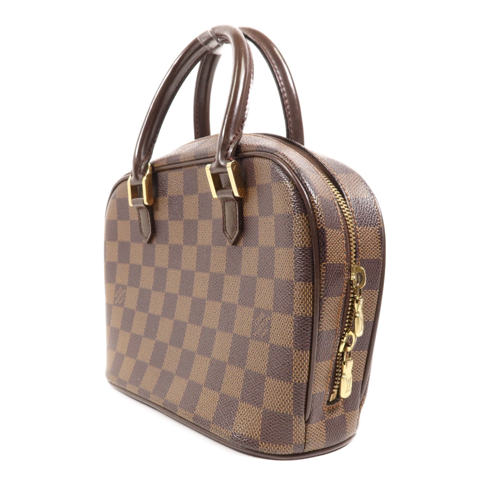 LOUIS VUITTON Damier Sarria Mini金扣手挽袋