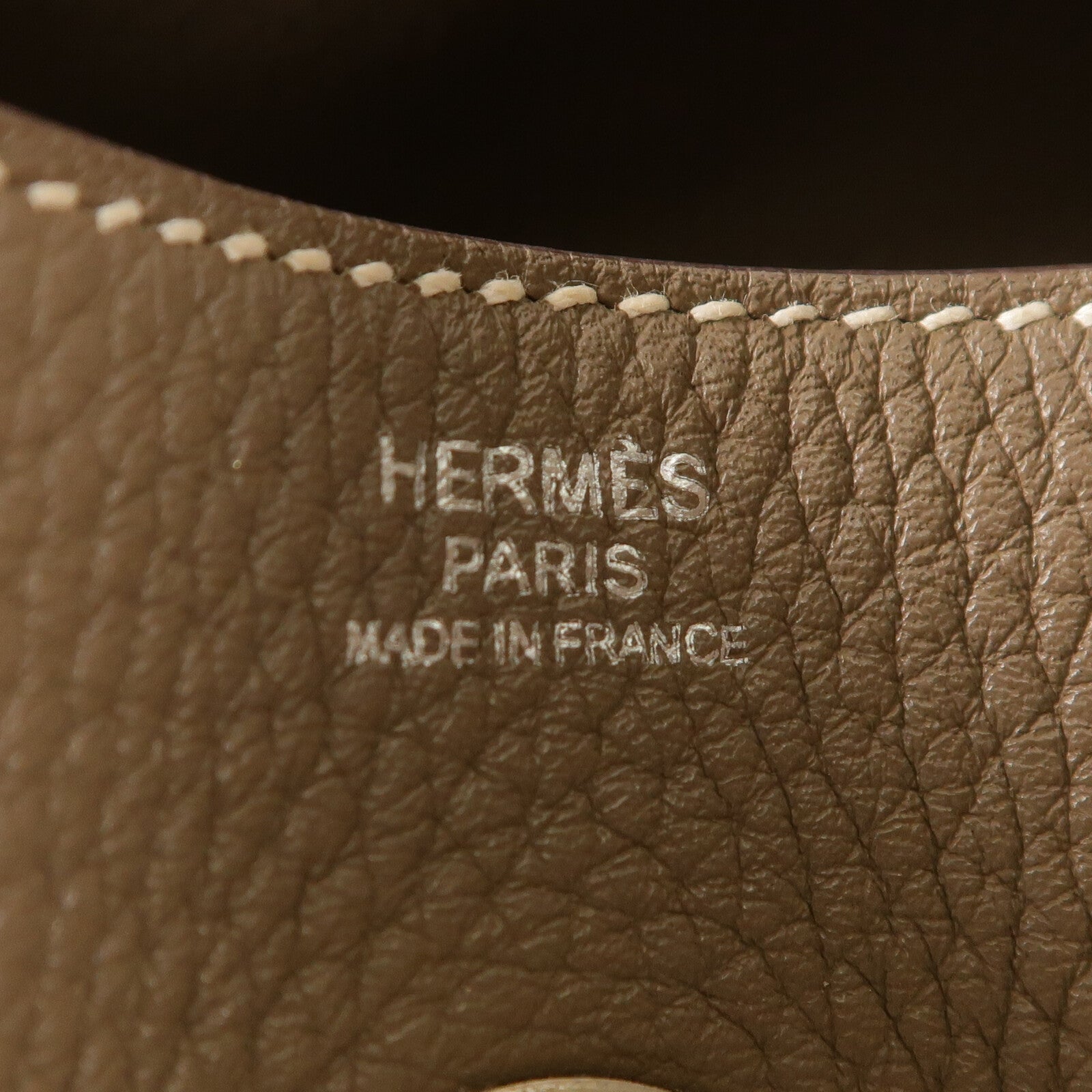 HERMES Clemence皮革Lindy 30肩背袋Etoupe