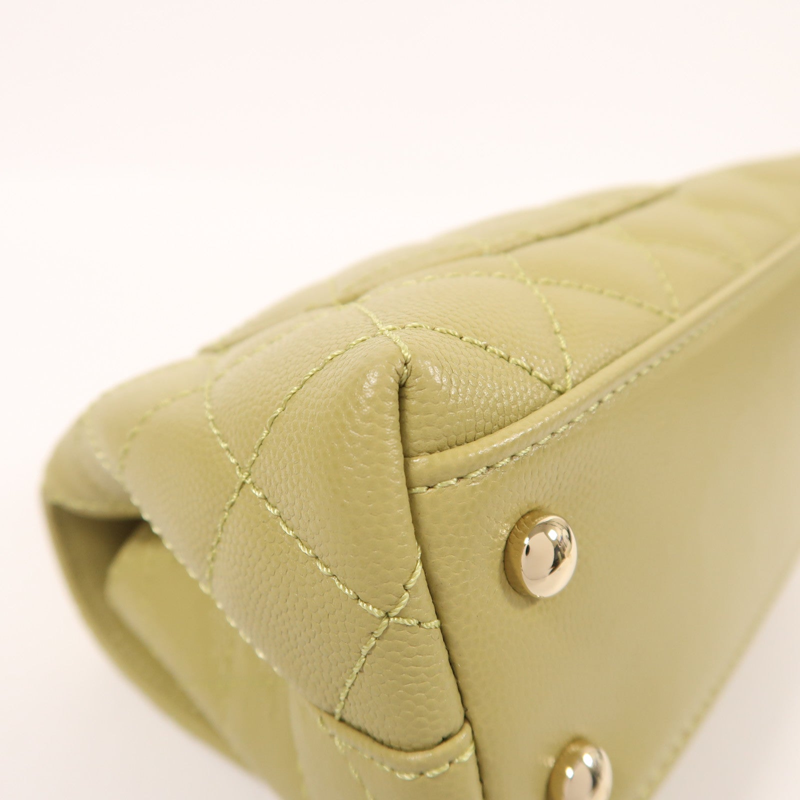 CHANEL 牛皮皮革Mini Coco Handle金扣手挽肩背兩用袋