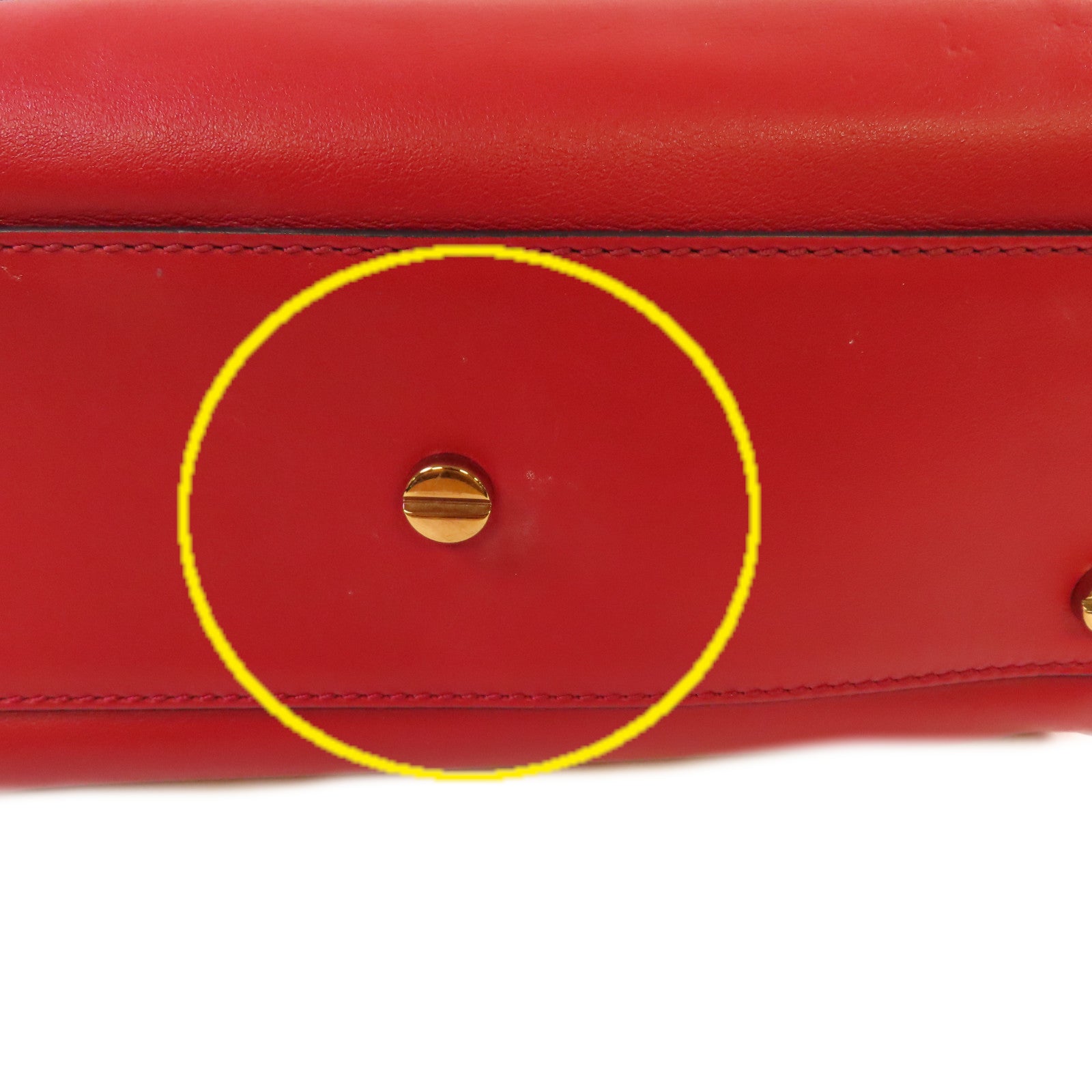 Valentino 牛皮皮革Rockstud 2Way Shoulder Bag金扣手挽肩背兩用袋紅色