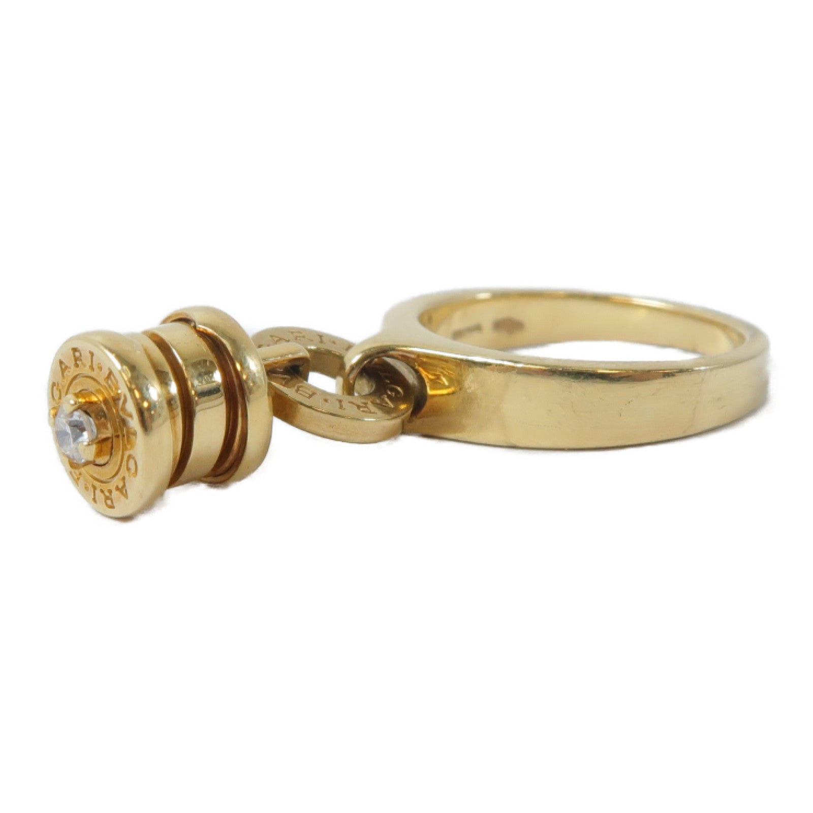 BVLGARI 18K黃金B-Zero Element Dia Ring戒指US#5.25