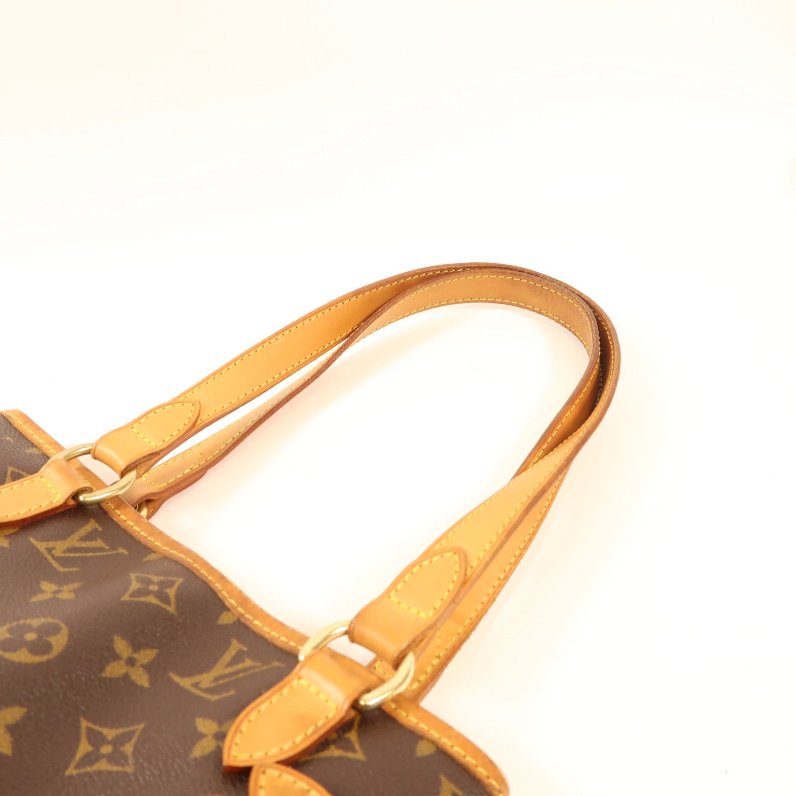 LOUIS VUITTON Monogram Batignolles Vertical金扣肩背袋棕色
