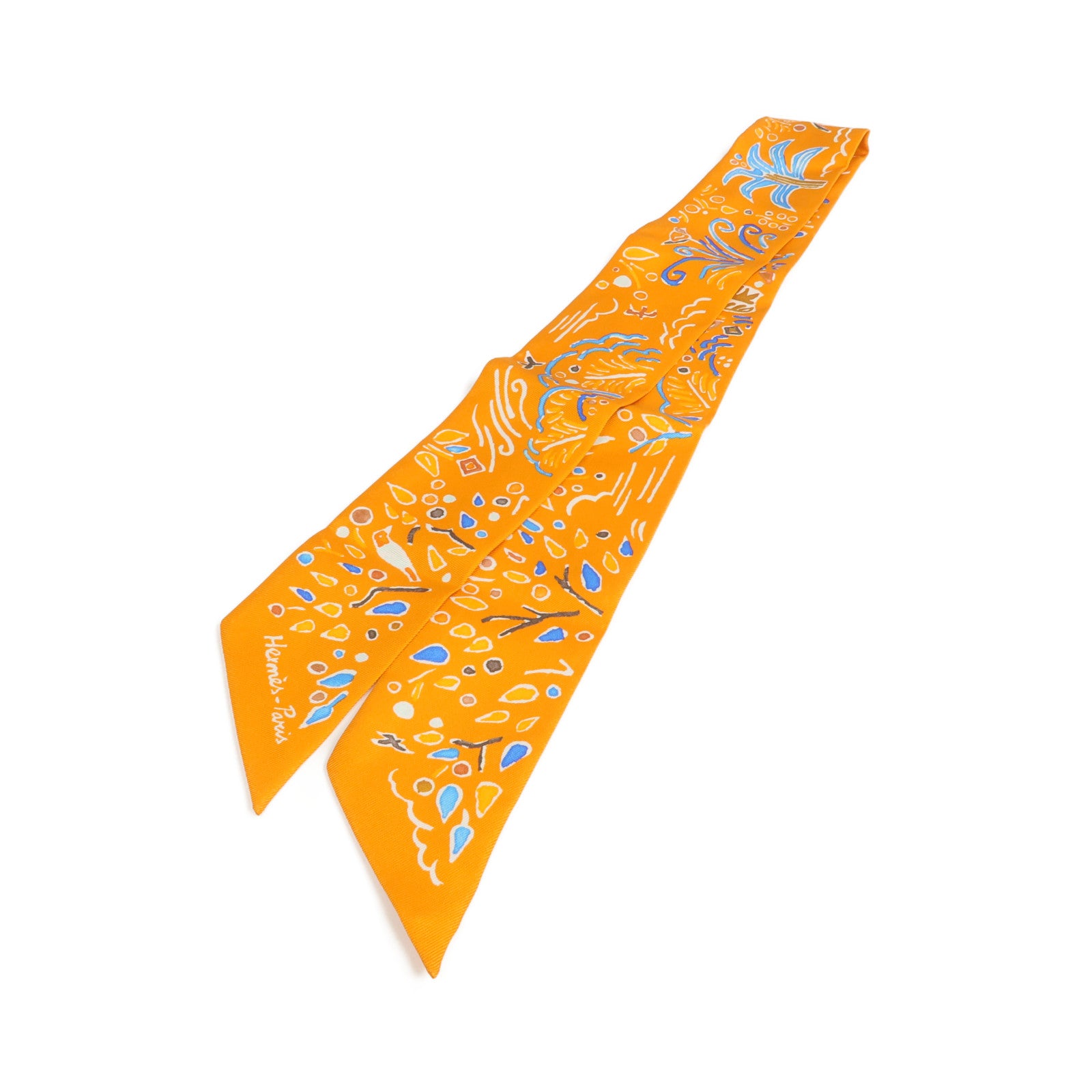 HERMES 【激減優惠】絲質Twilly絲巾