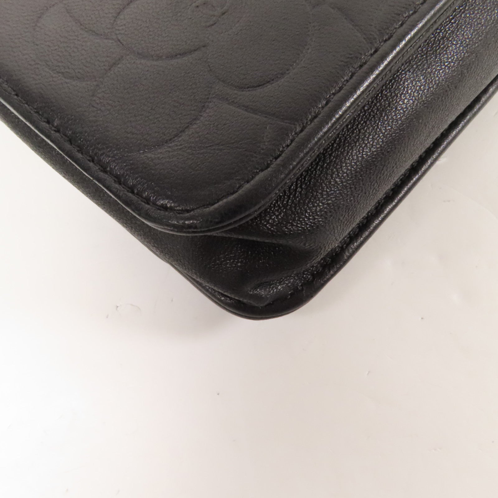 CHANEL 羊皮皮革WOC Wallet On Chain金扣鏈帶肩背袋