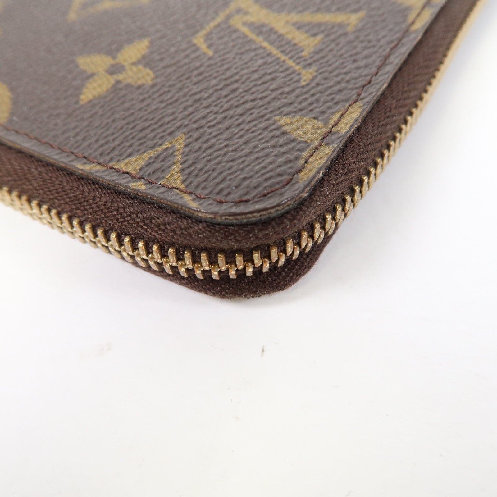 LOUIS VUITTON Monogram Zippy Compact Wallet長錢包啡色