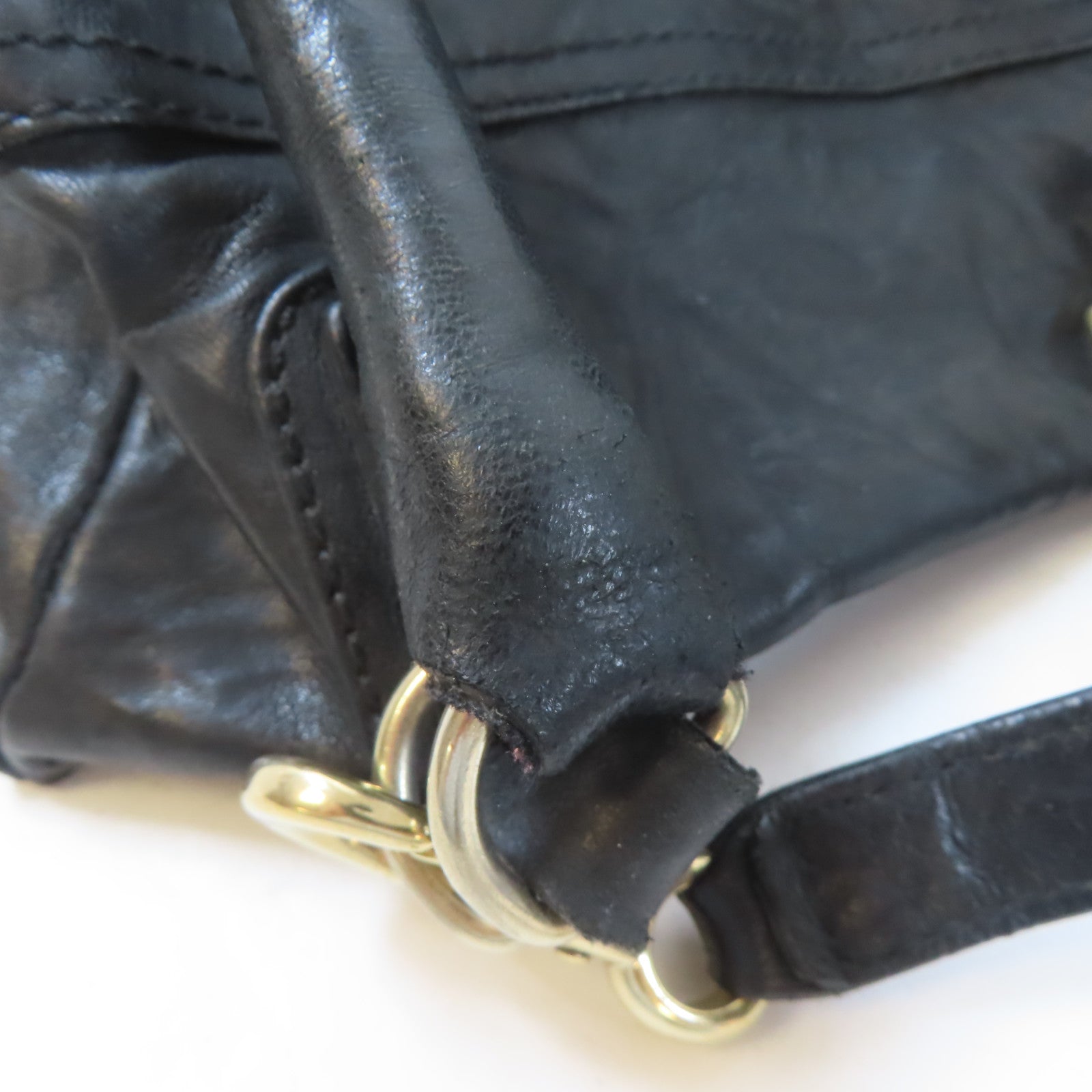 GIVENCHY 牛皮皮革Pandora Bag金扣手挽肩背兩用袋黑色