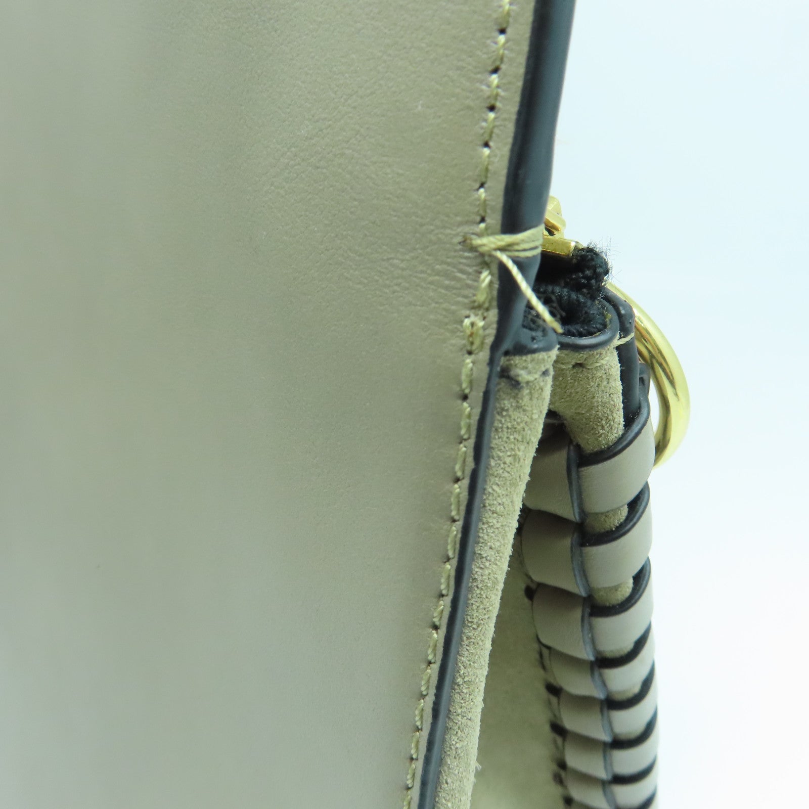 SEE BY CHLOE 【激減優惠】牛皮皮革/麂皮皮革２Way Shoulder金扣手挽肩背兩用袋灰色